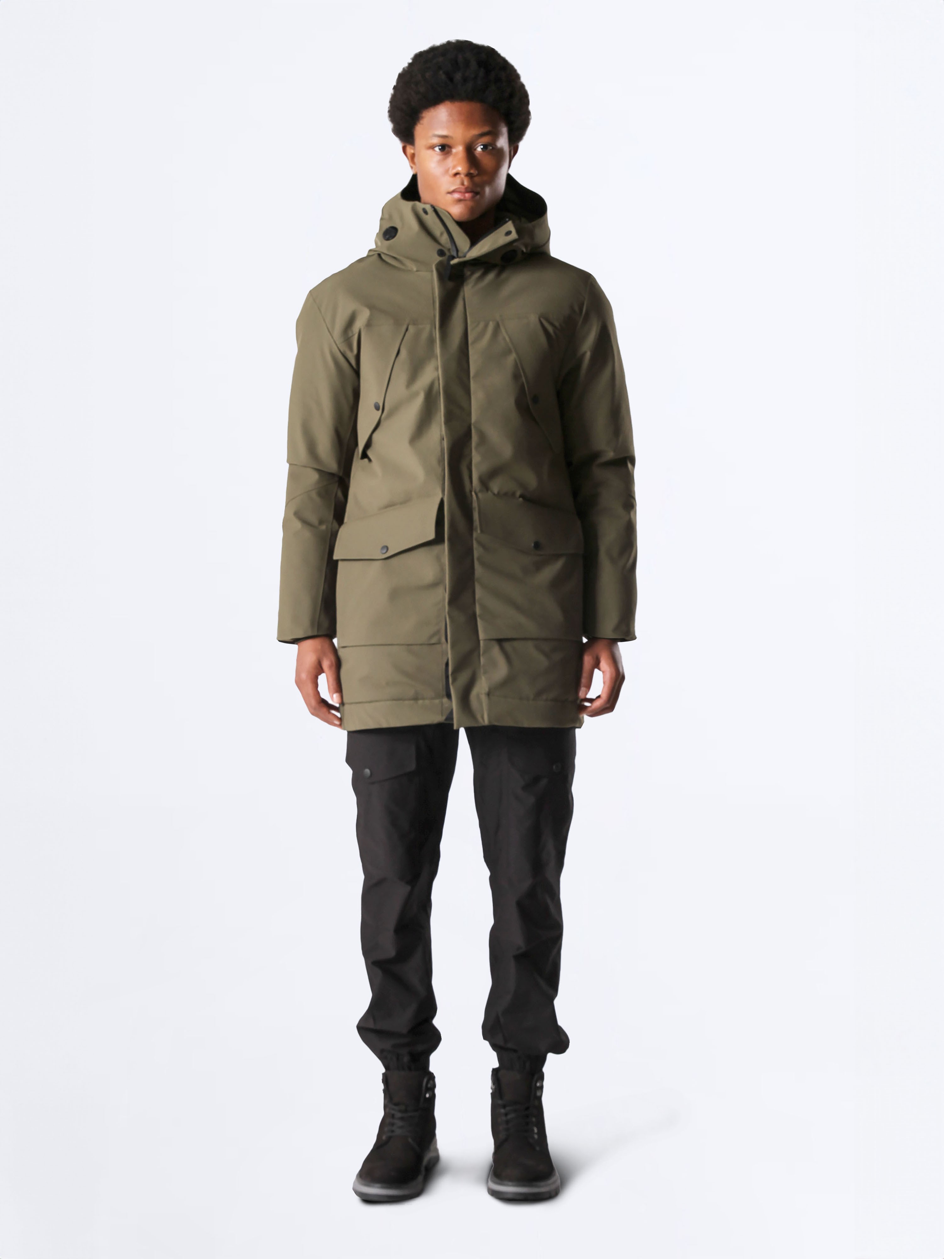 DOWN STORM KAZ TÜYÜ PARKA - OLIVE NIGHT