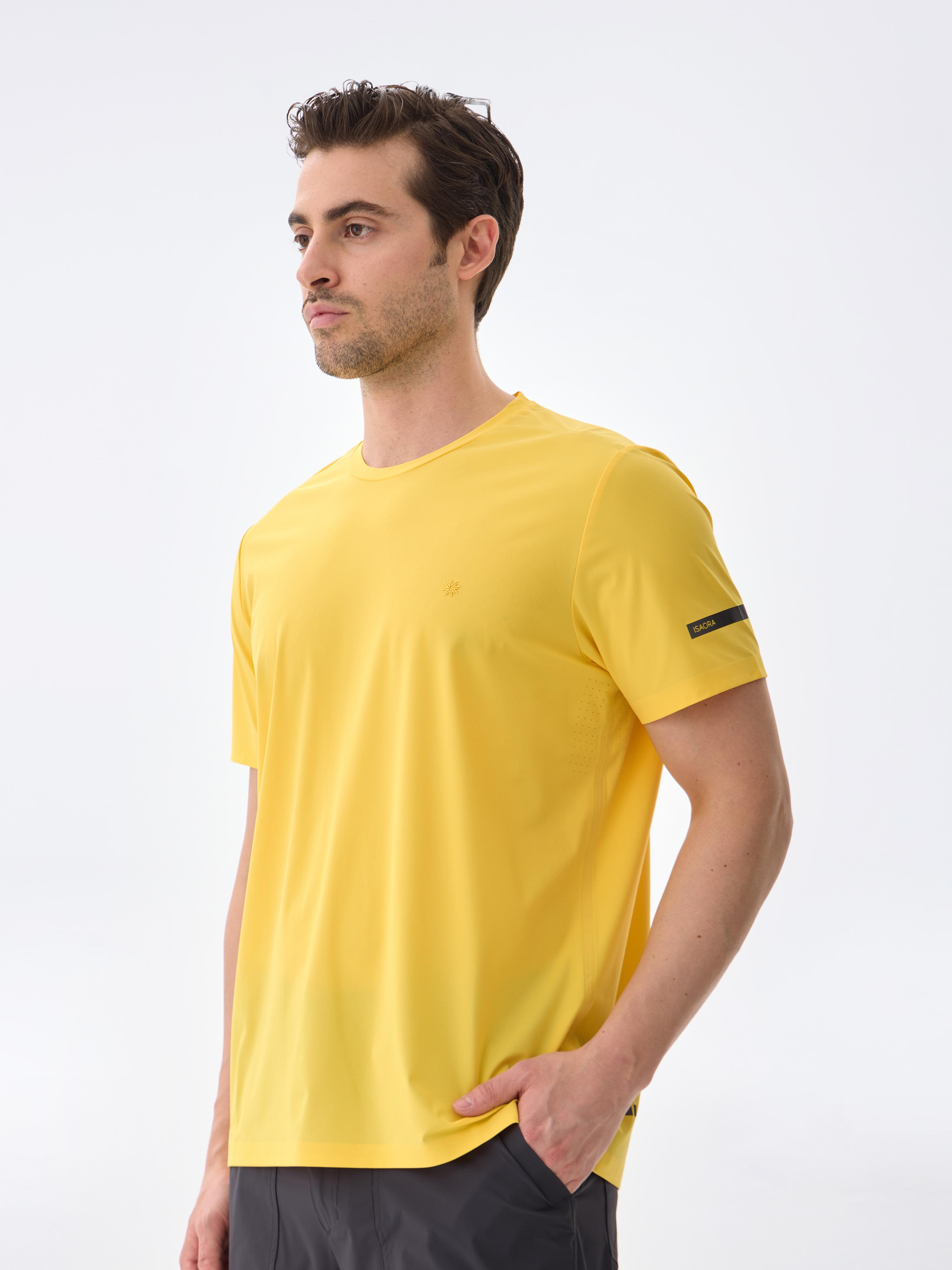 SUPER CREW KISA KOLLU TİŞÖRT - YELLOW