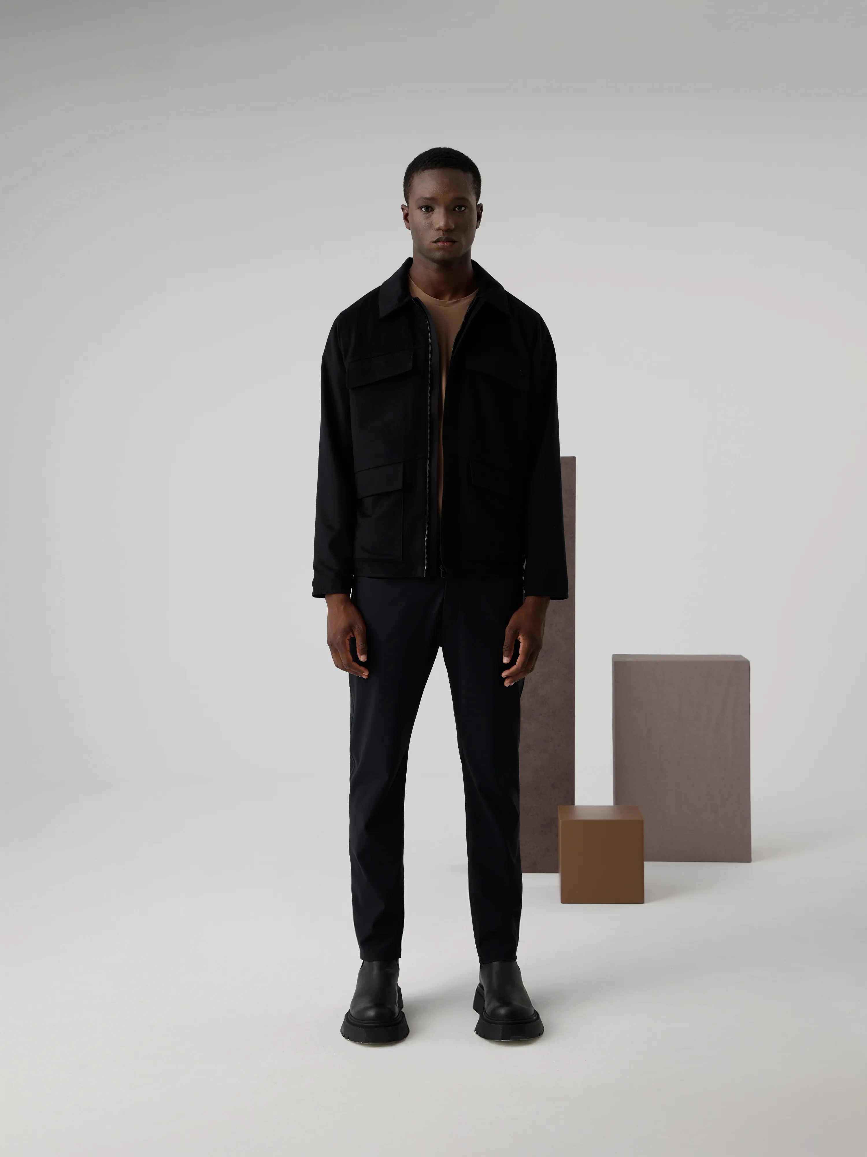 TECHNICAL ALPACA JACKET