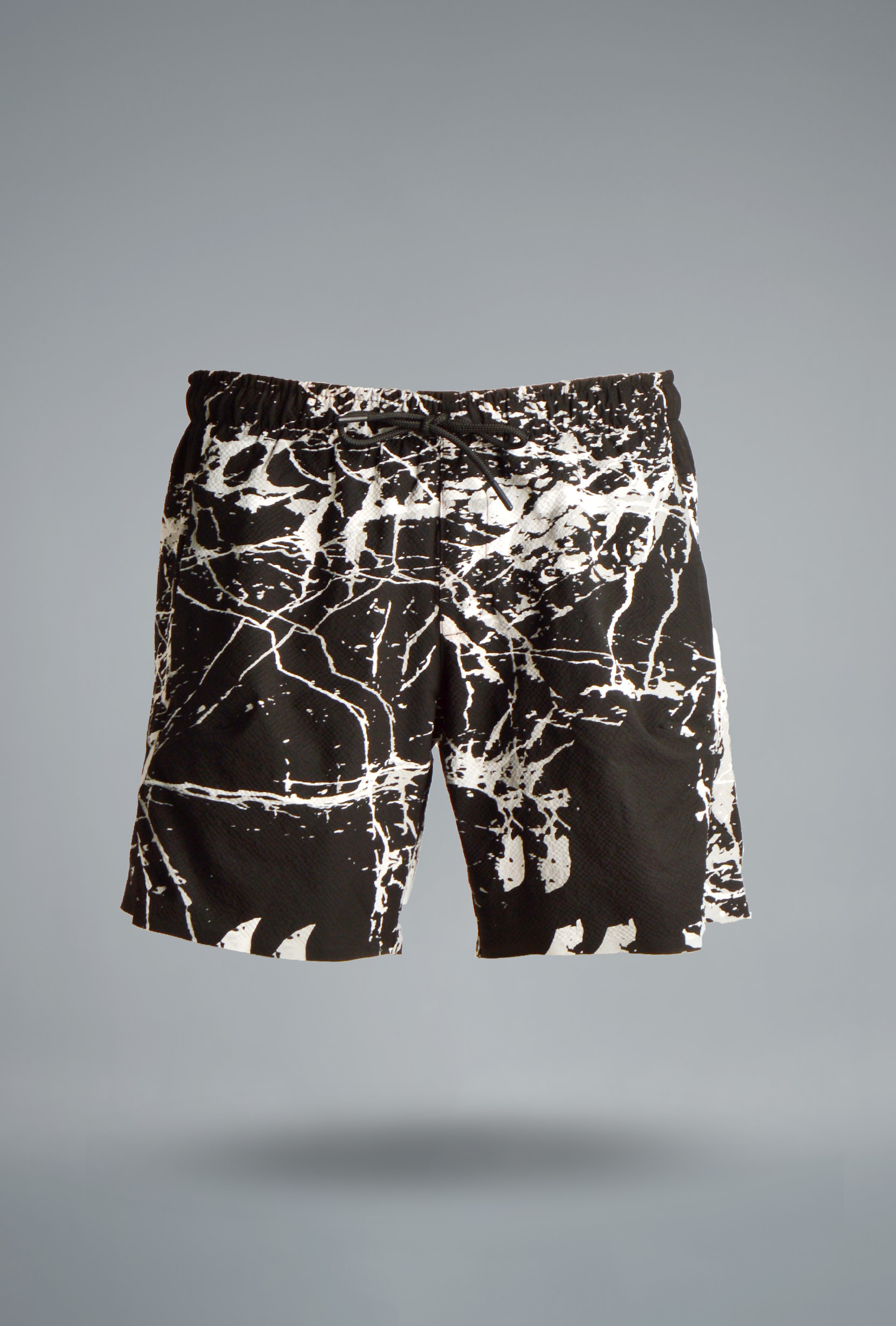 MARBLE PRINT SWIM TRUNK 