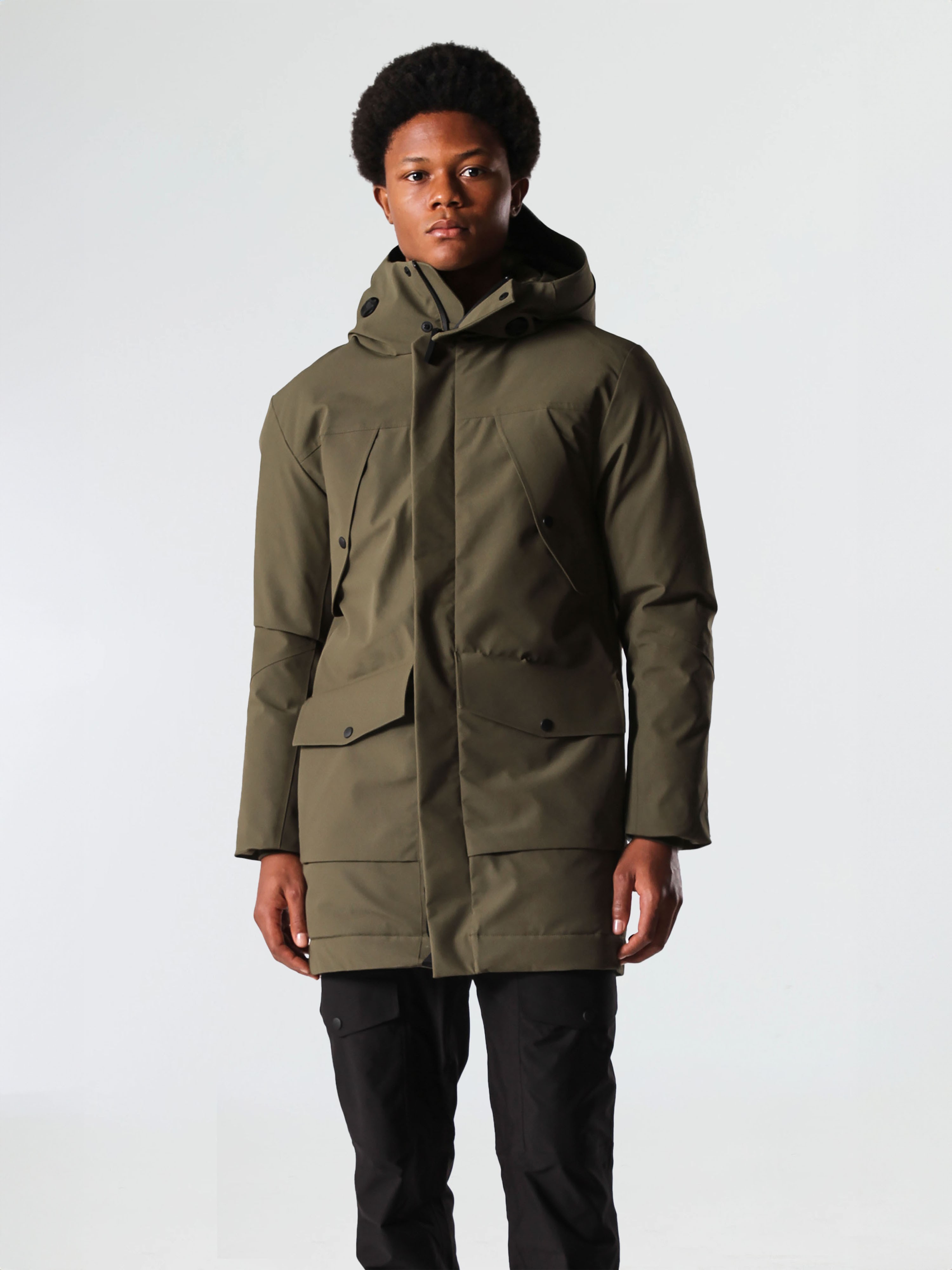 DOWN STORM KAZ TÜYÜ PARKA - OLIVE NIGHT