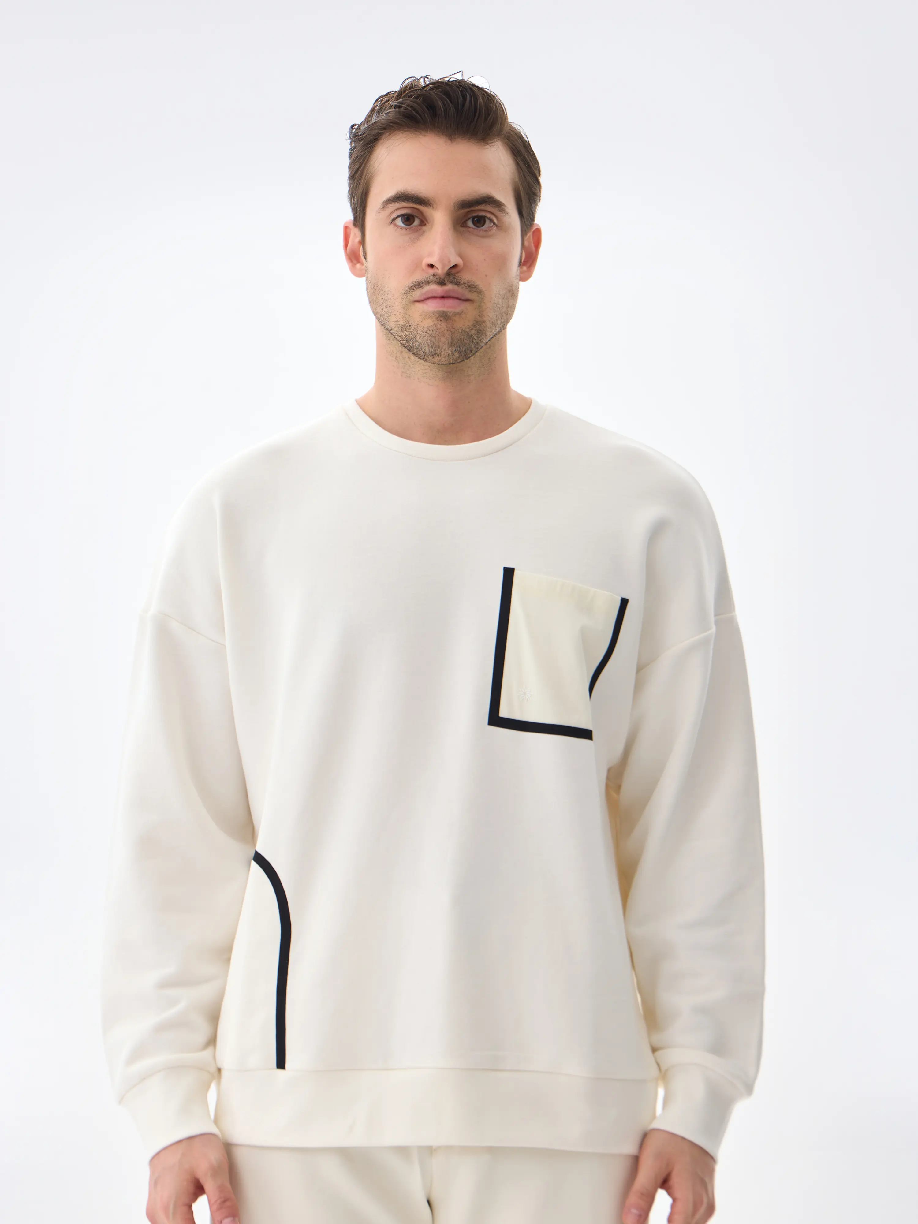 PERFORMANCE COTTON SWEAT - SUBTLE WHITE