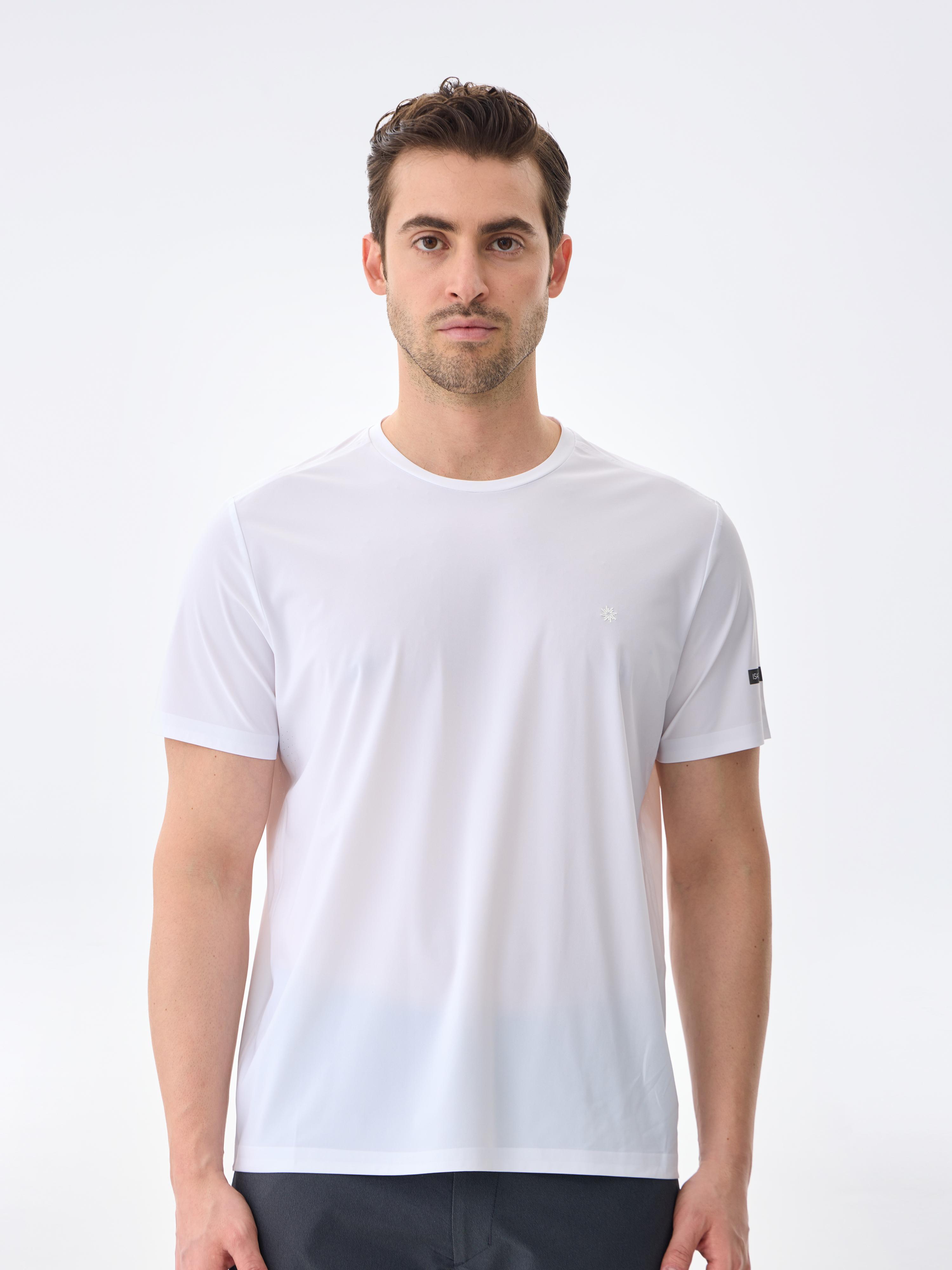 SUPER CREW KISA KOLLU TİŞÖRT - SUBTLE WHITE