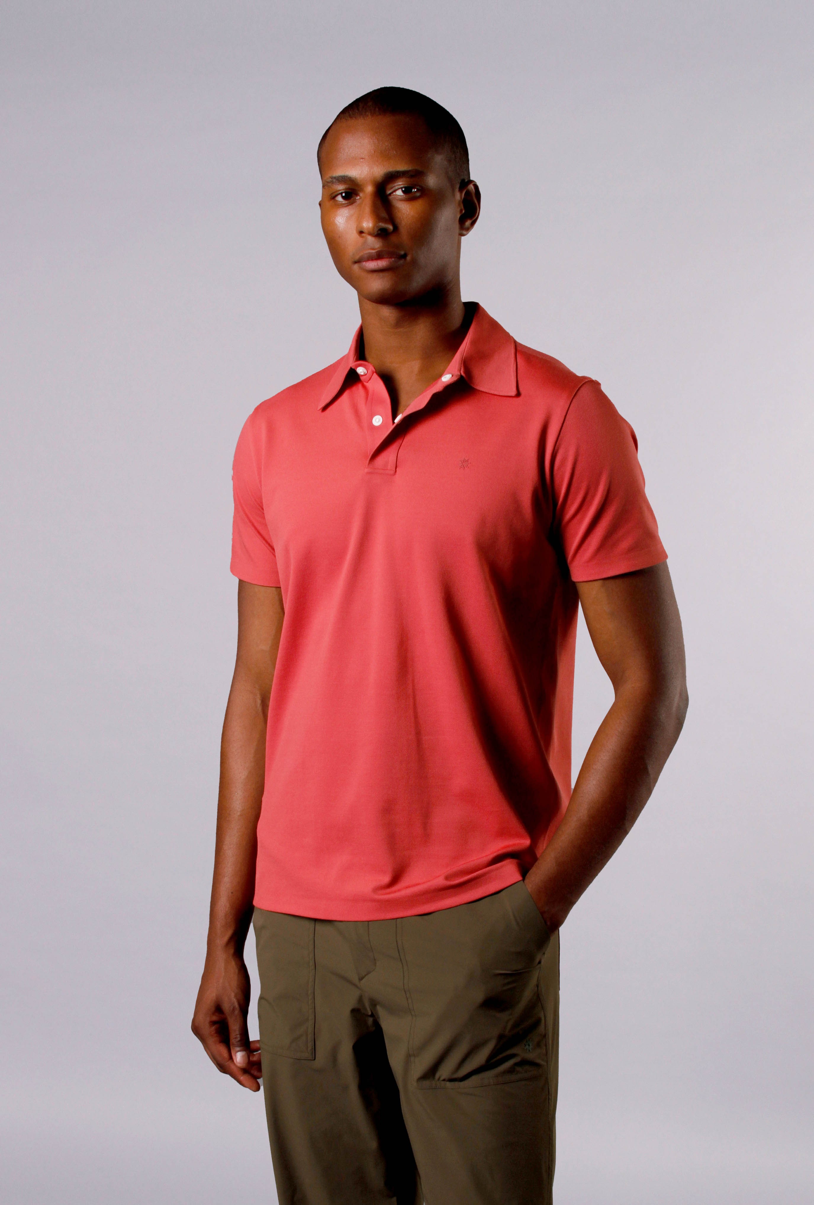 ALL DAY POLO - POWDER RED