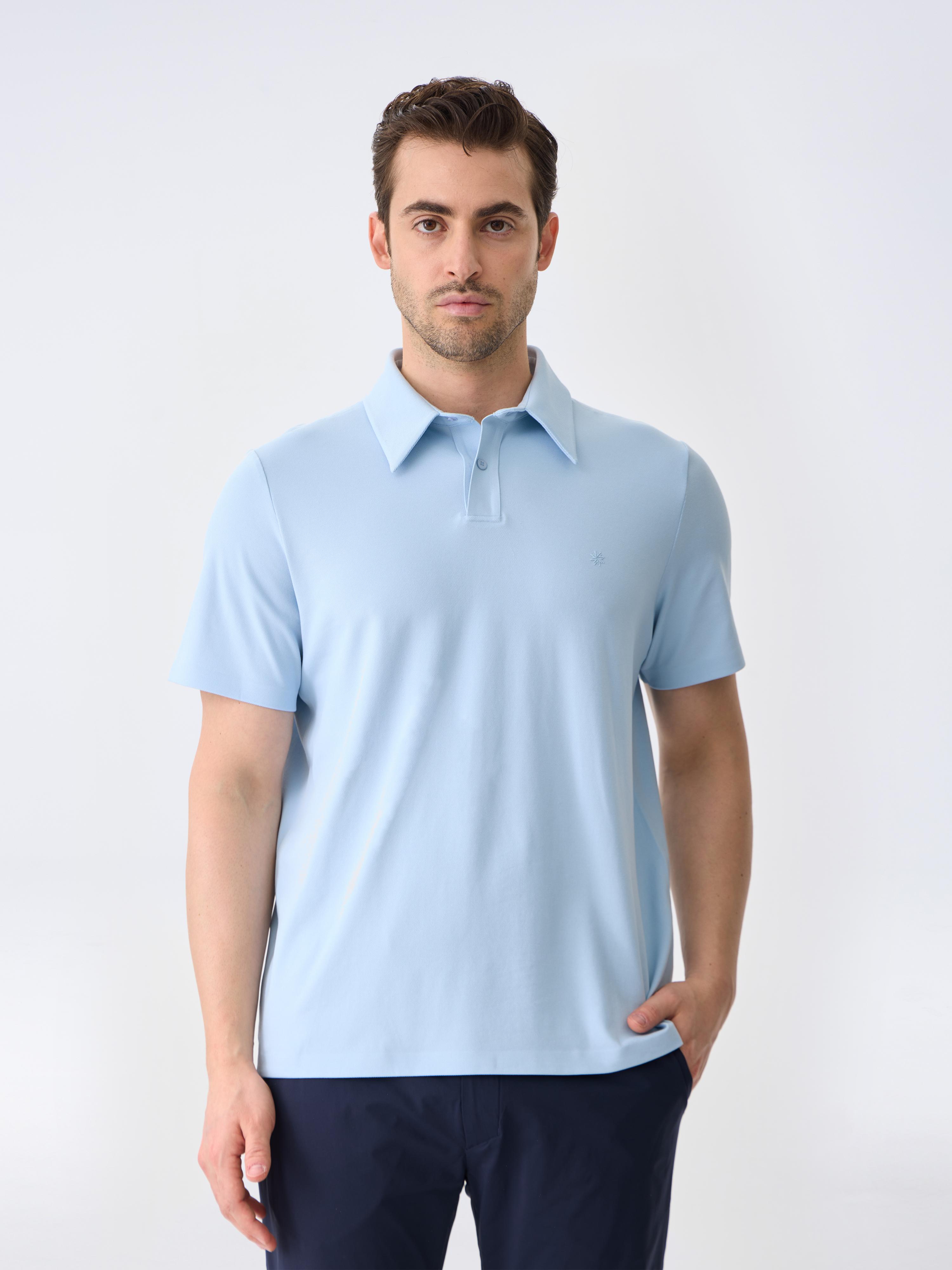 ALL DAY POLO - POWDER BLUE