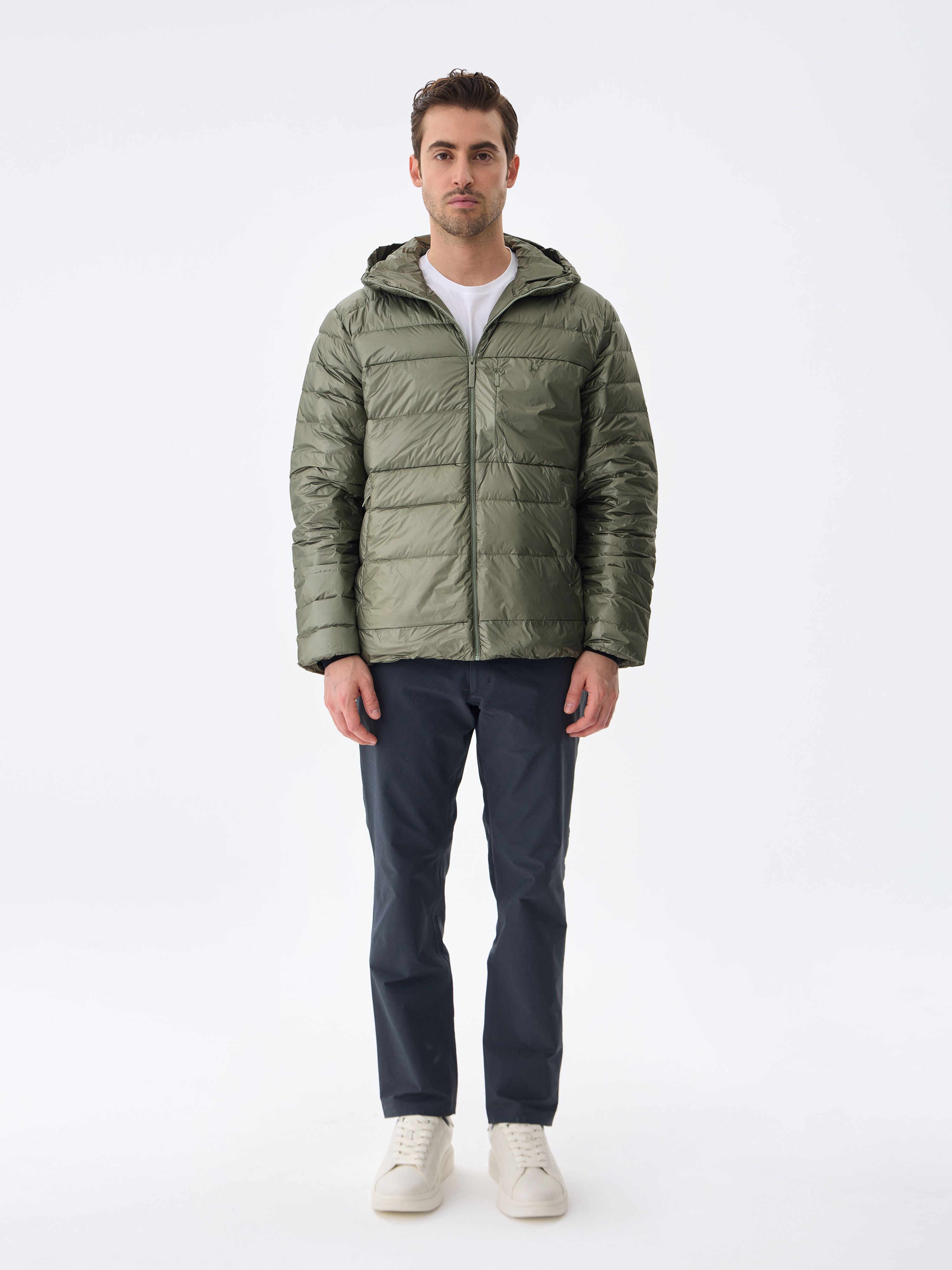 HOODED BOLD DOWN JACKET