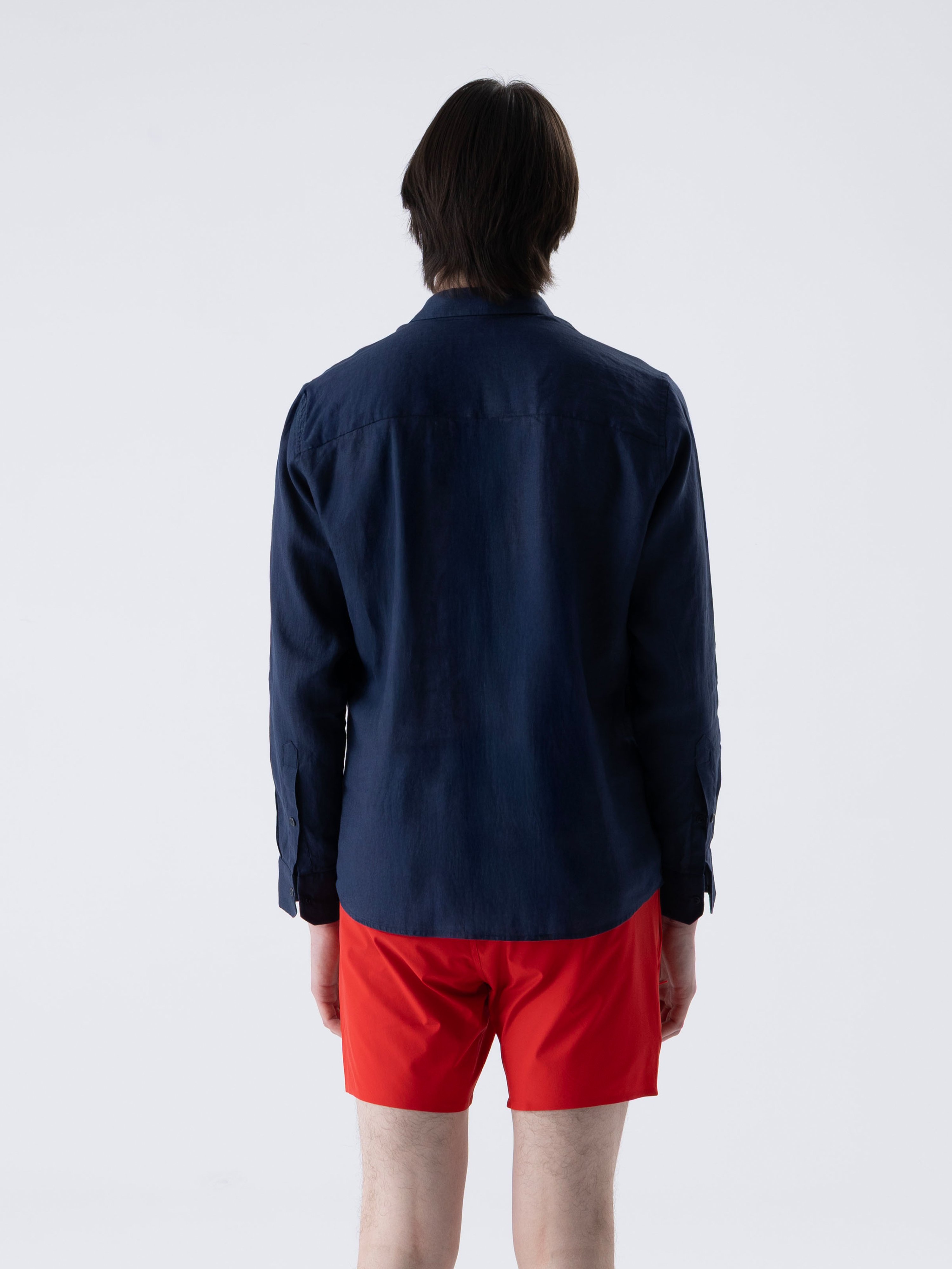 THE LINEN SHIRT - NAVY