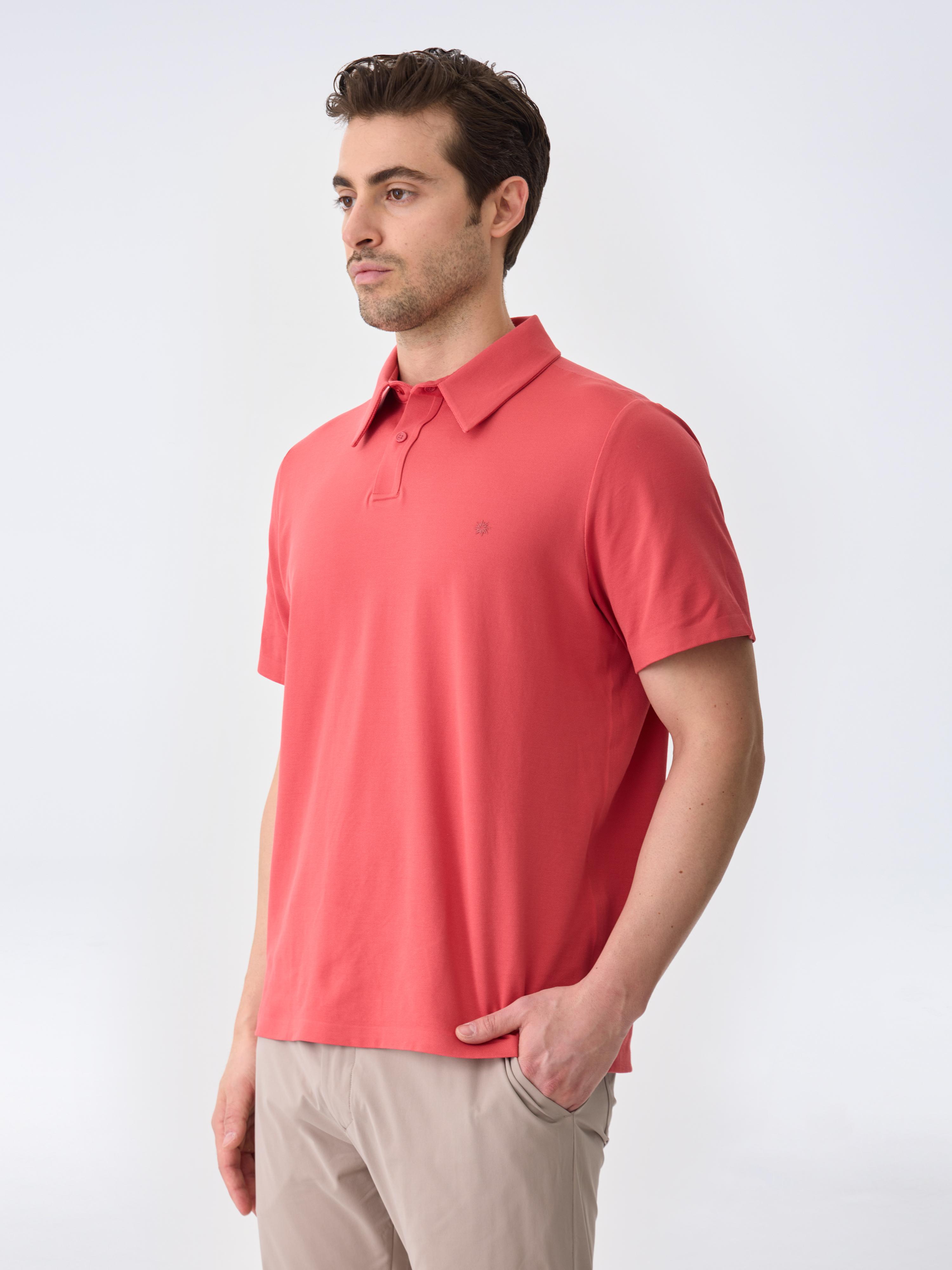 ALL DAY POLO - POWDER RED