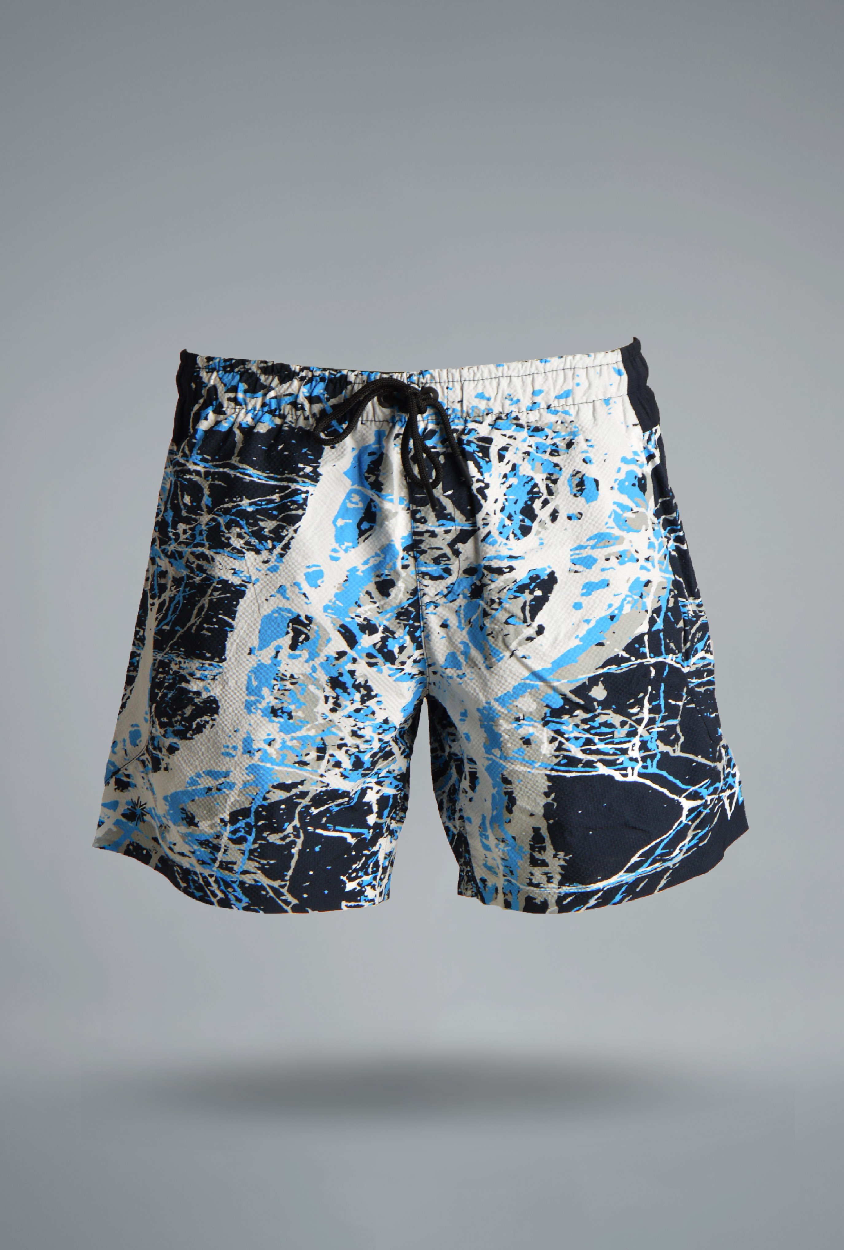 MARBLE PRINT SWIM TRUNK 