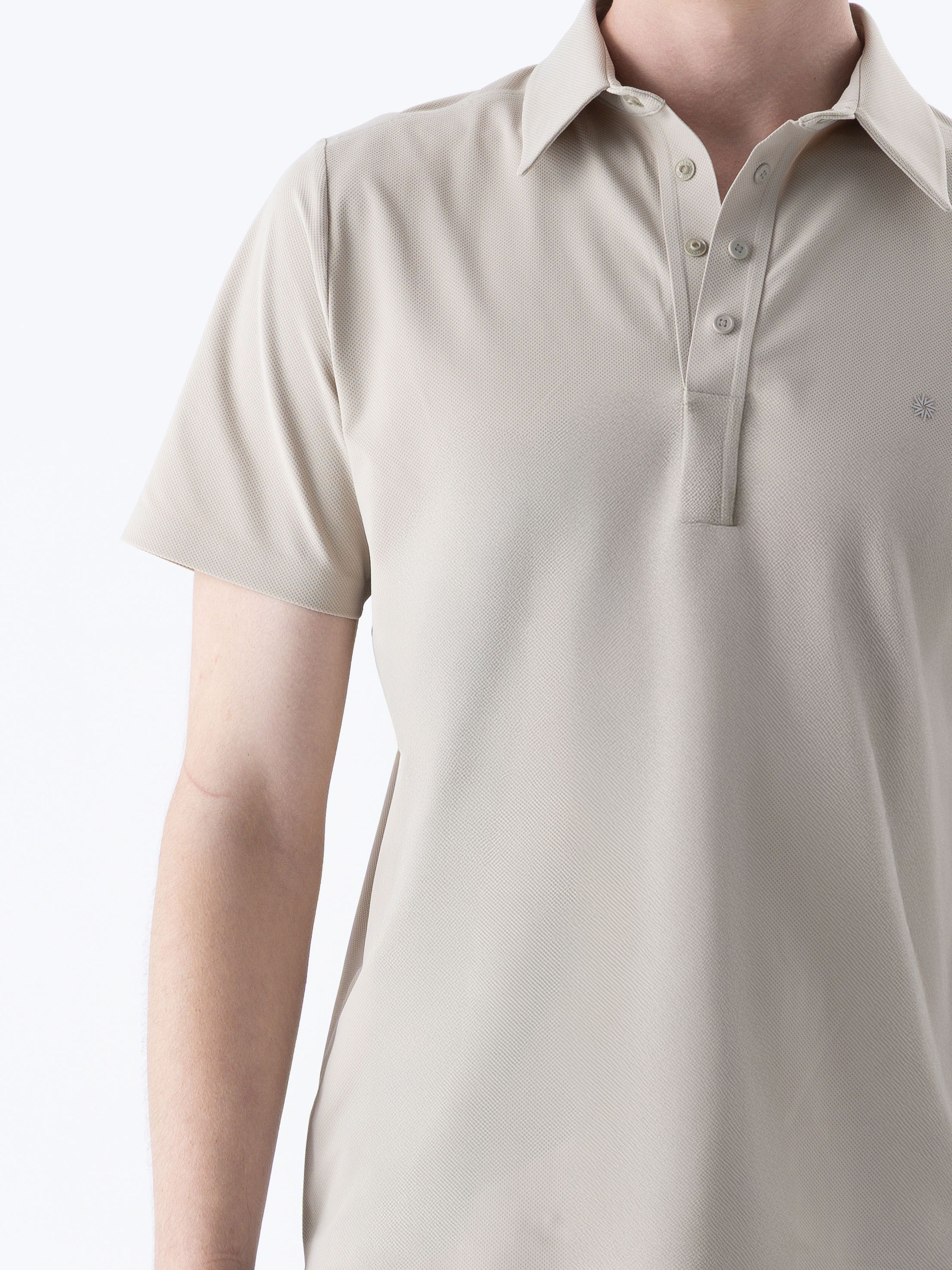 COMFORT PIQUE POLO YAKA - BEIGE