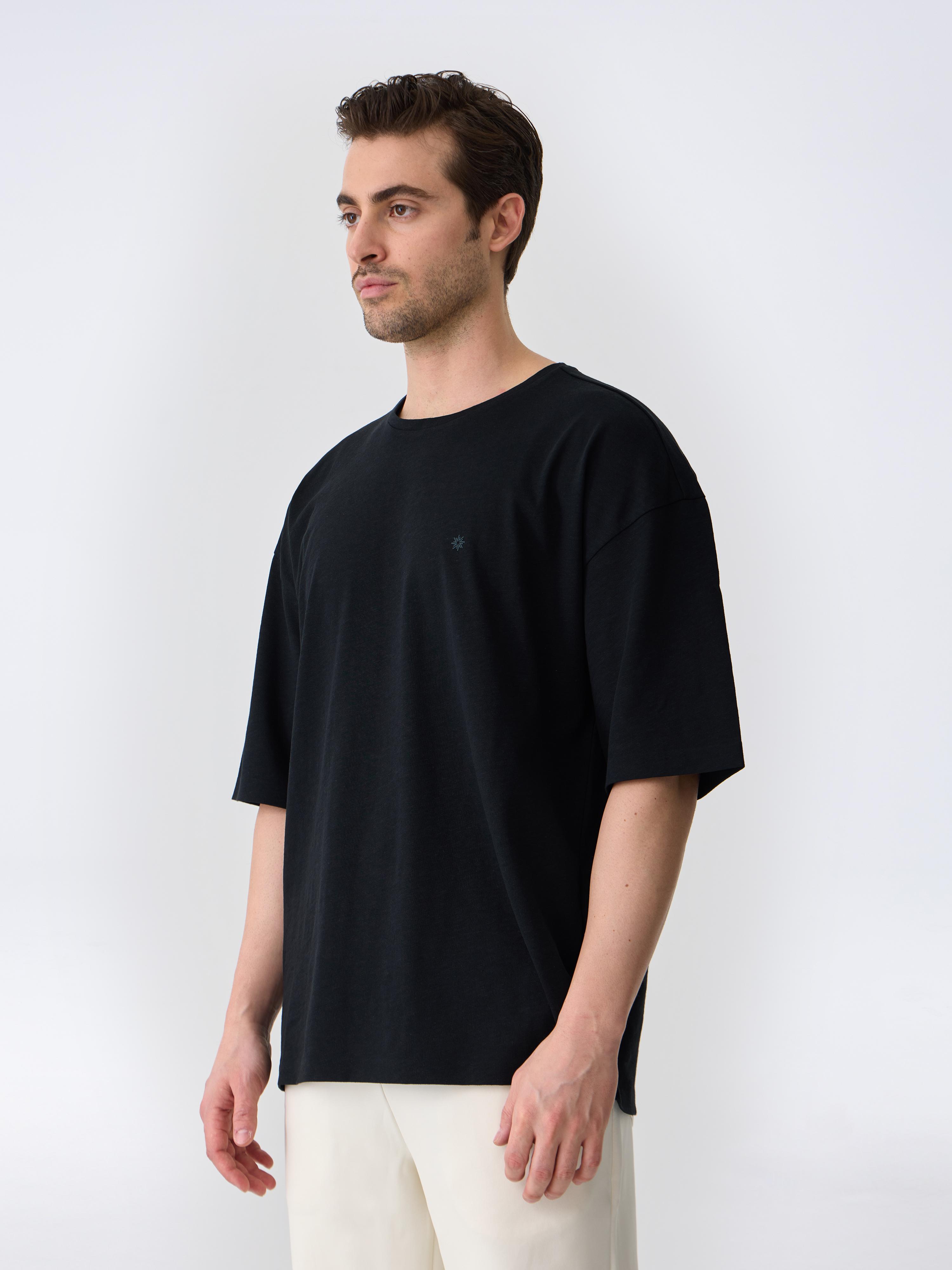 AUTHENTIC SLUB JERSEY TEE - NERO BLACK