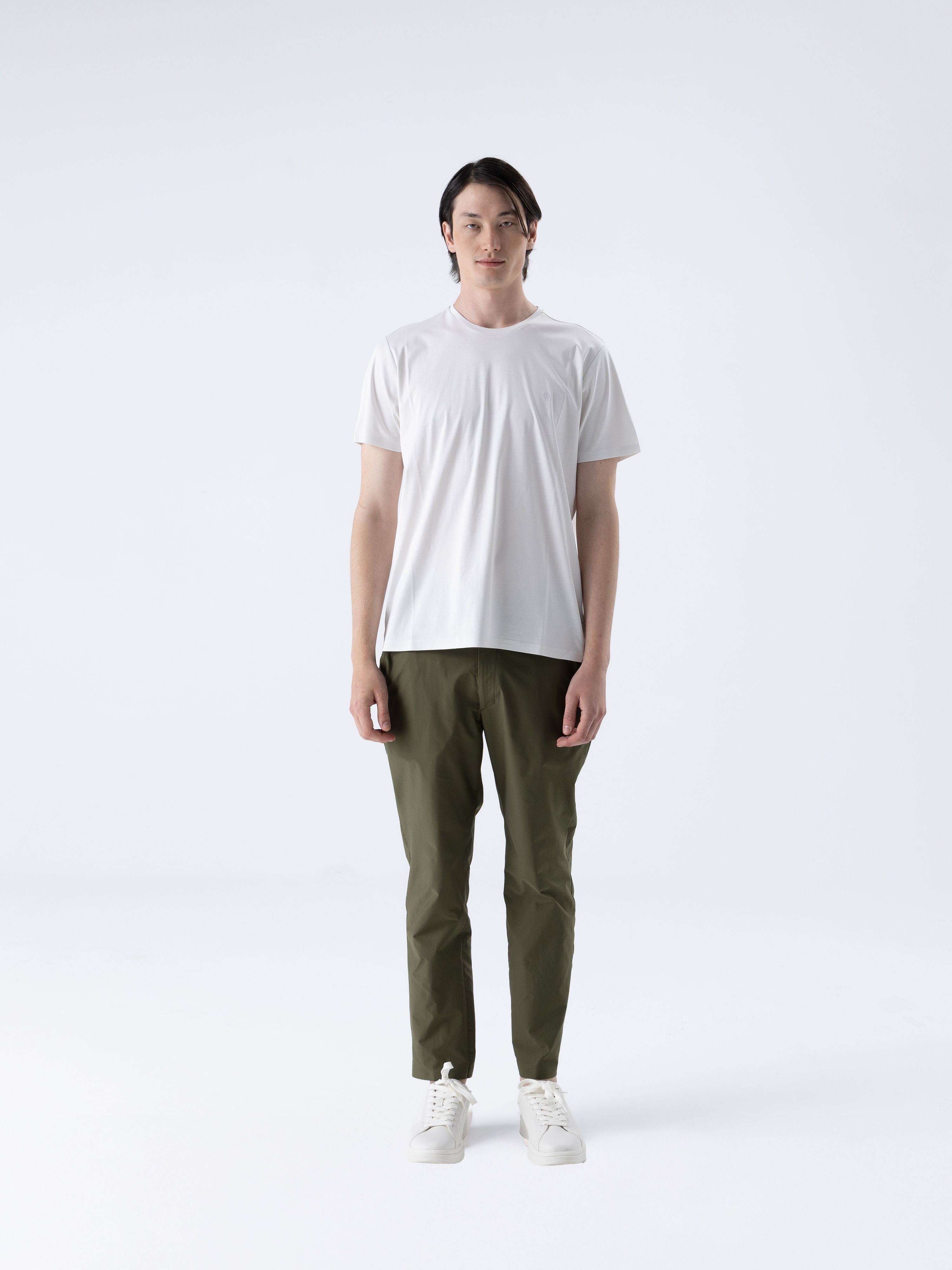 SUPER MERCERIZED SS TEE - WHITE