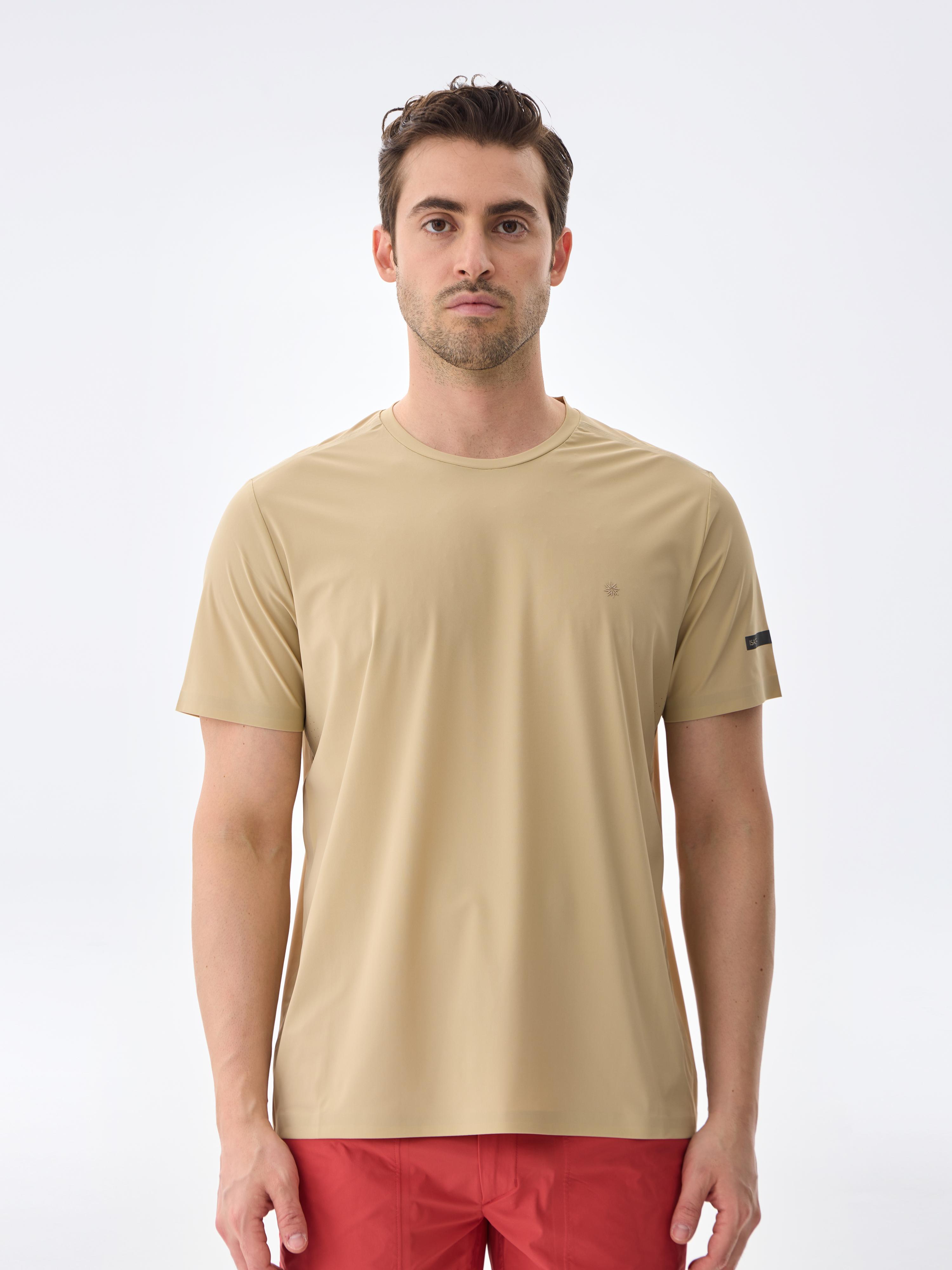 SUPER CREW KISA KOLLU TİŞÖRT - BEIGE