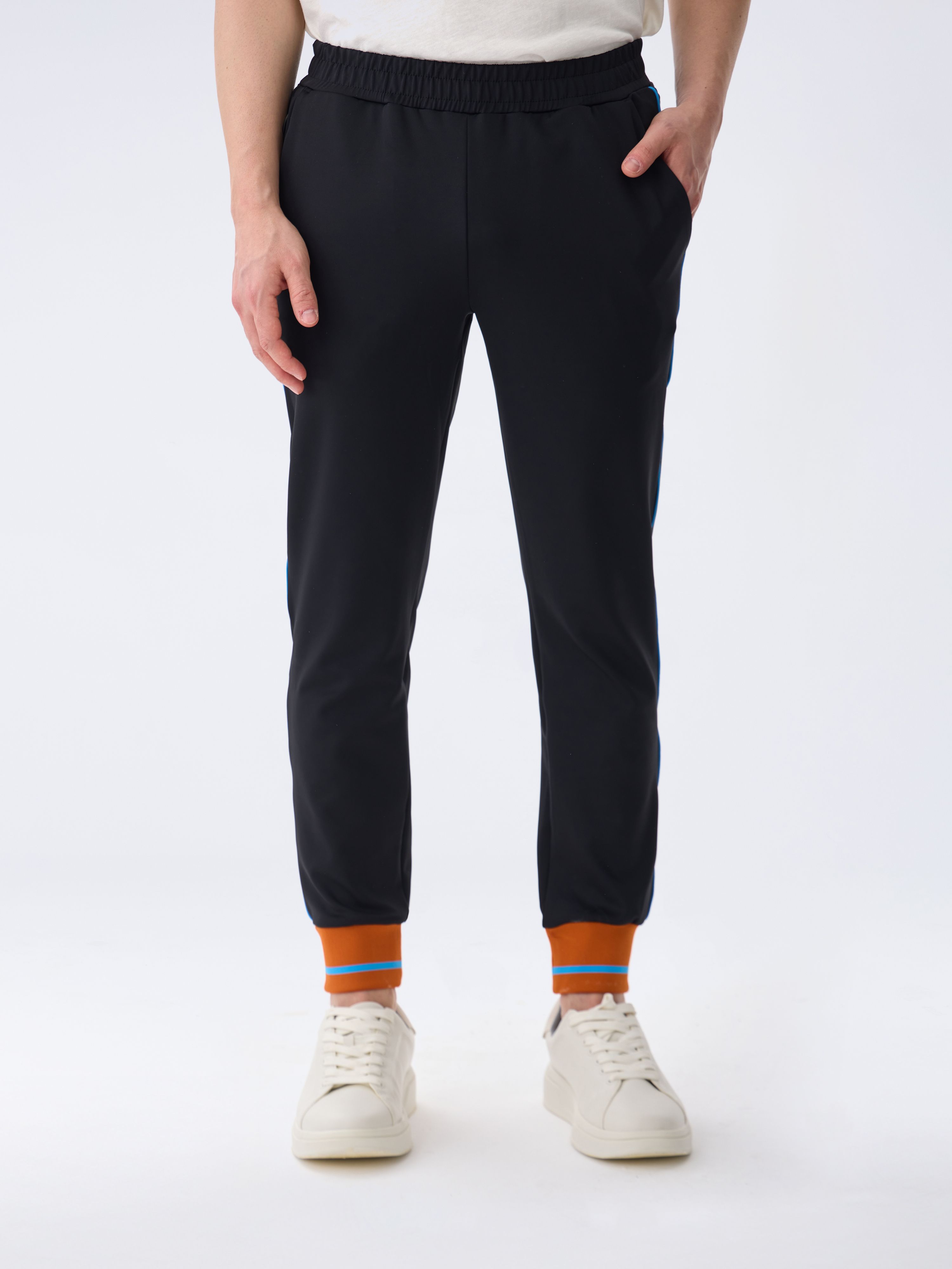 RIB PANT - BLACK ONYX