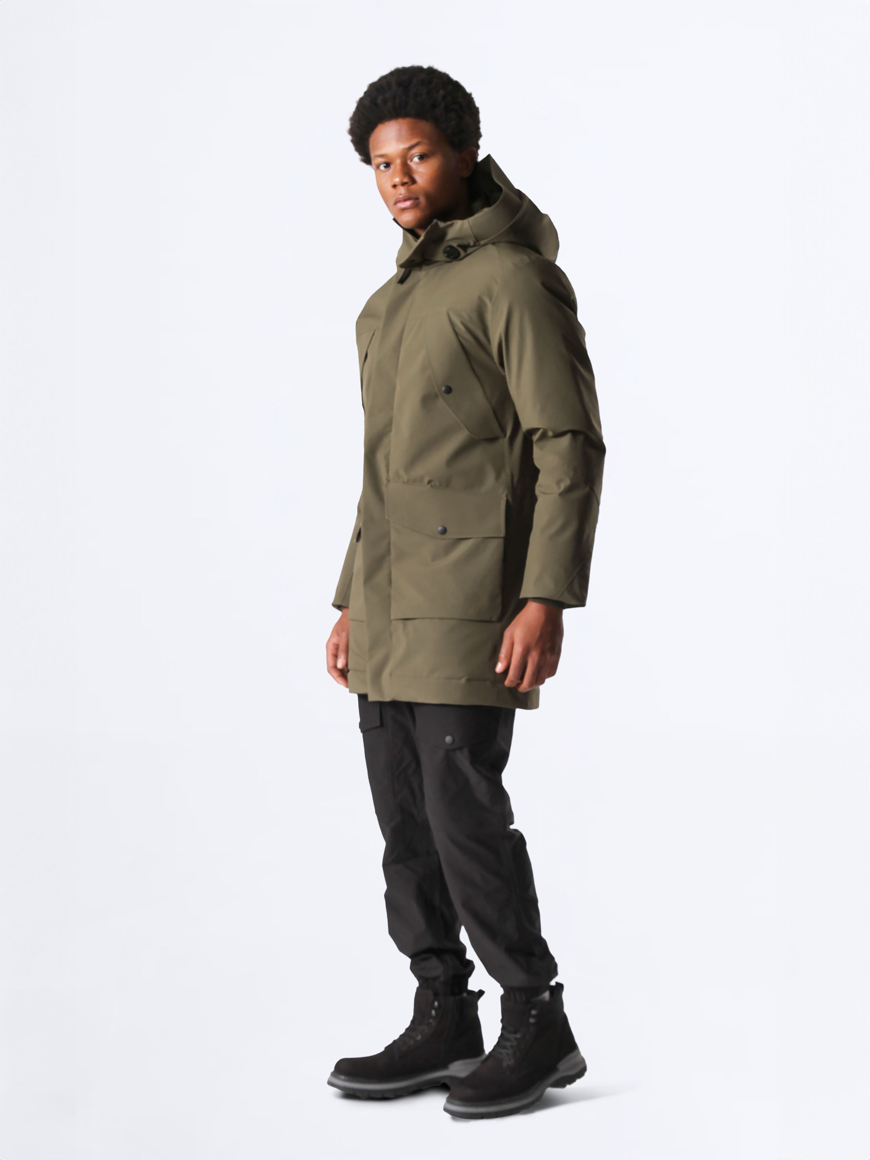 DOWN STORM KAZ TÜYÜ PARKA - OLIVE NIGHT