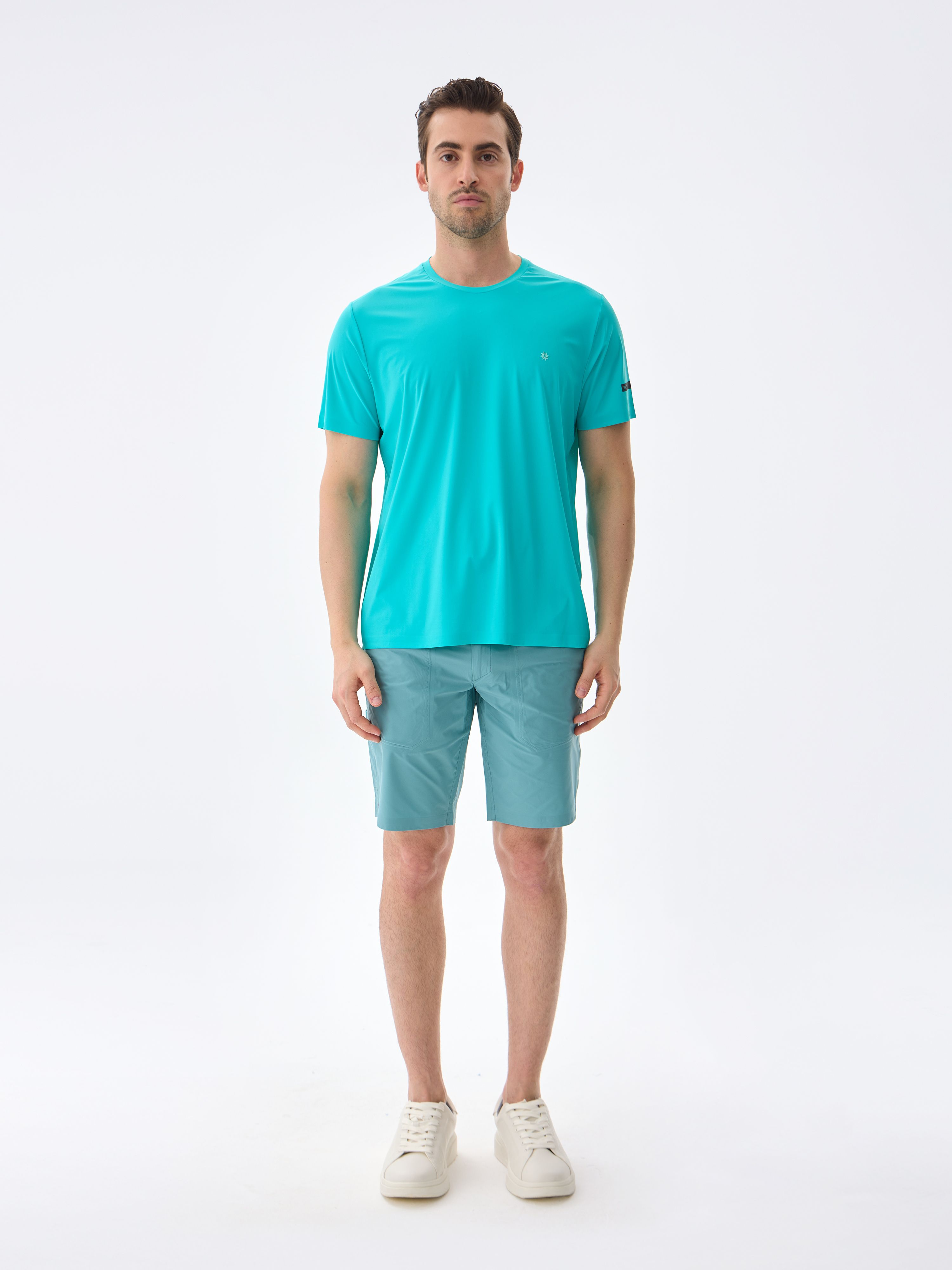 SUPER CREW KISA KOLLU TİŞÖRT - PALM GREEN