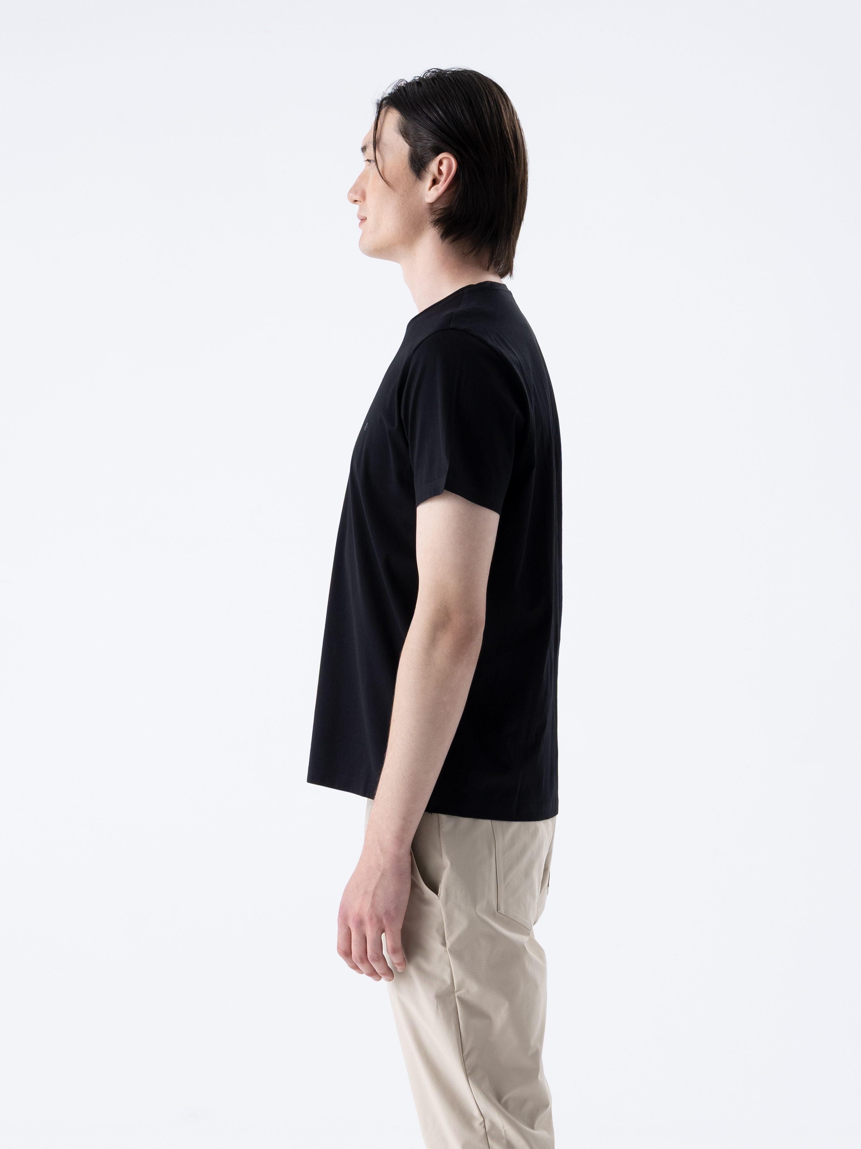 SUPER FINE MERCERIZED TSHIRT - NERO BLACK