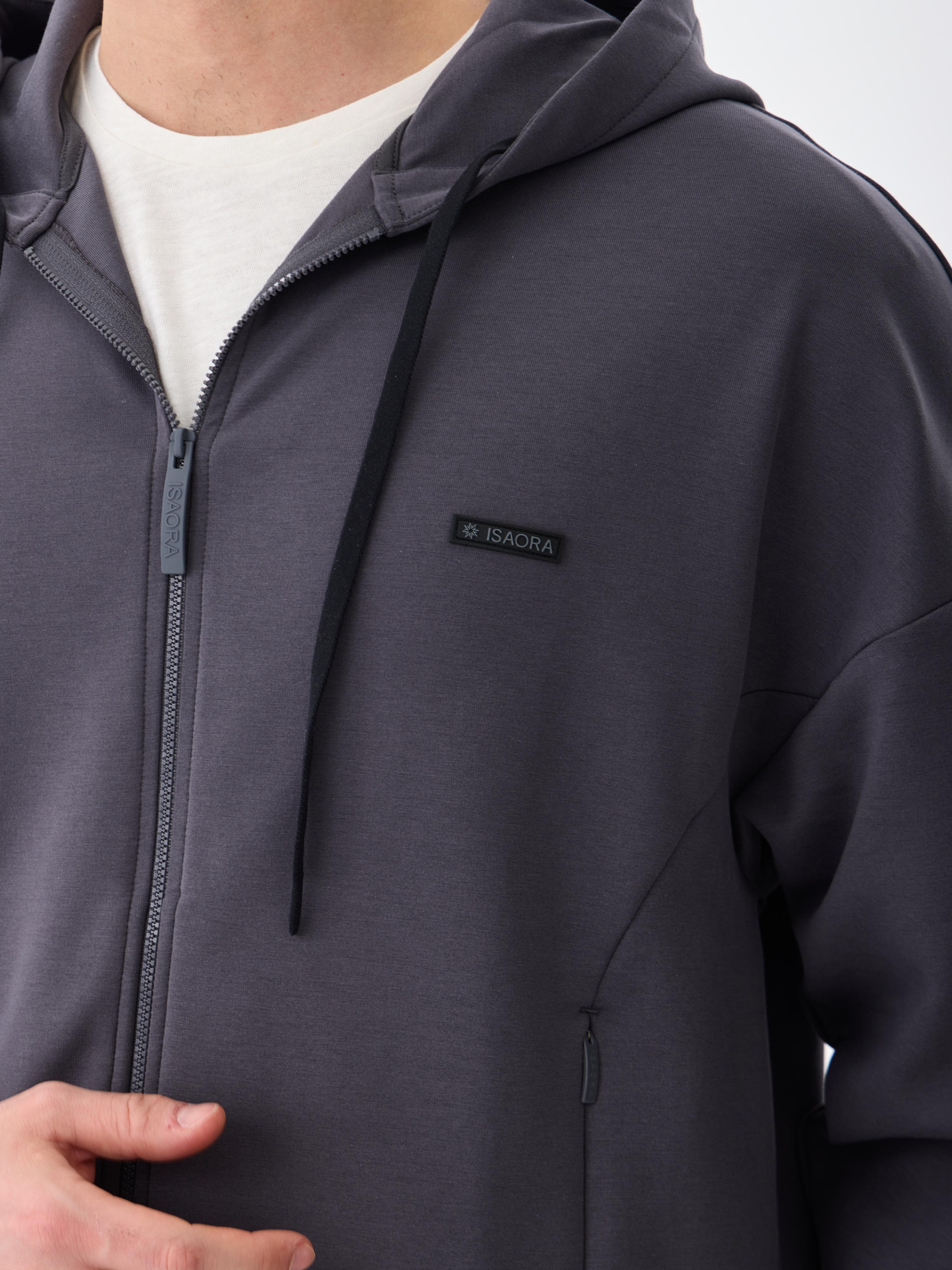 GIZA COTTON SWEAT - DARK GREY