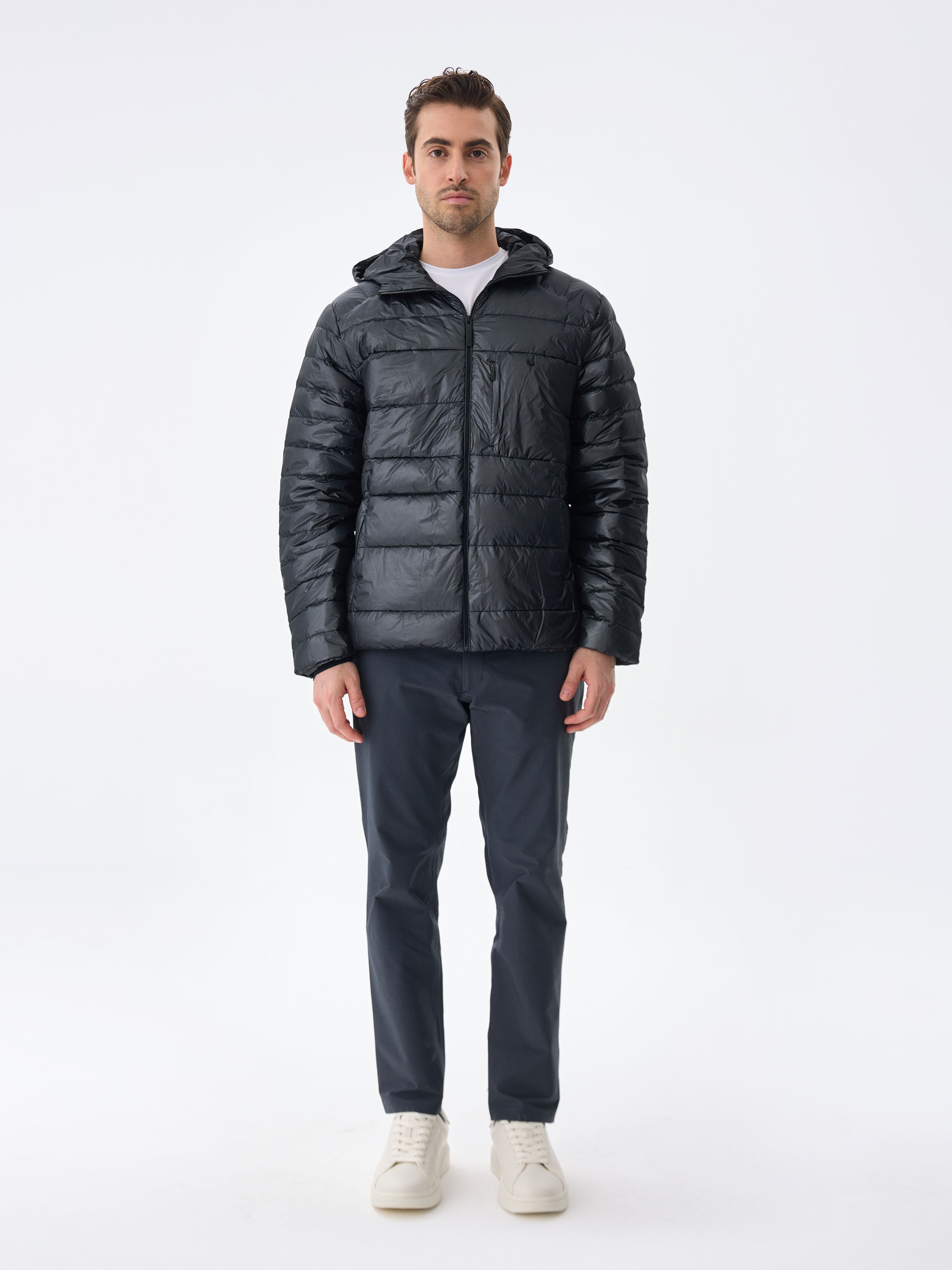 HOODED BOLD DOWN JACKET