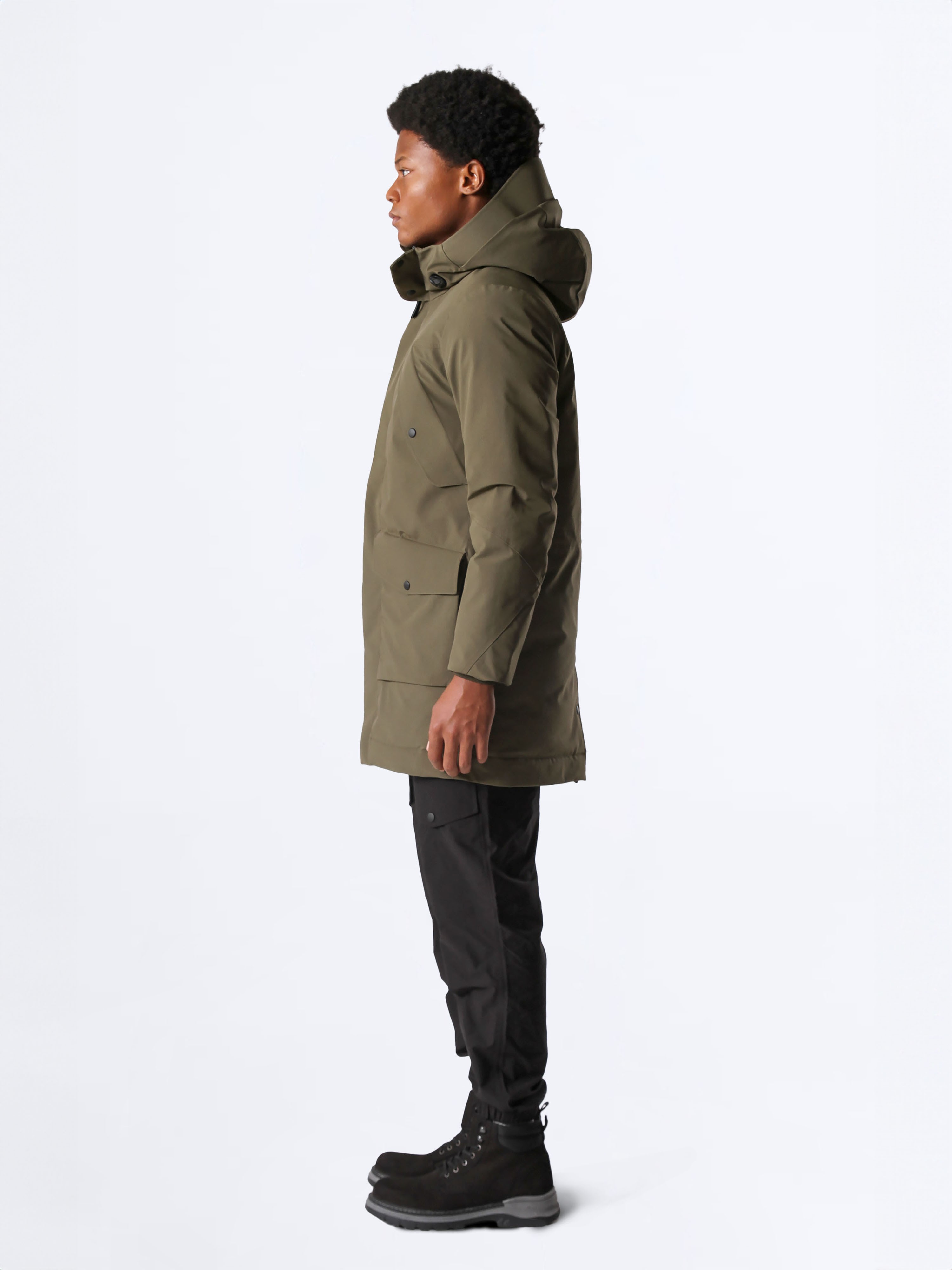 DOWN STORM KAZ TÜYÜ PARKA - OLIVE NIGHT