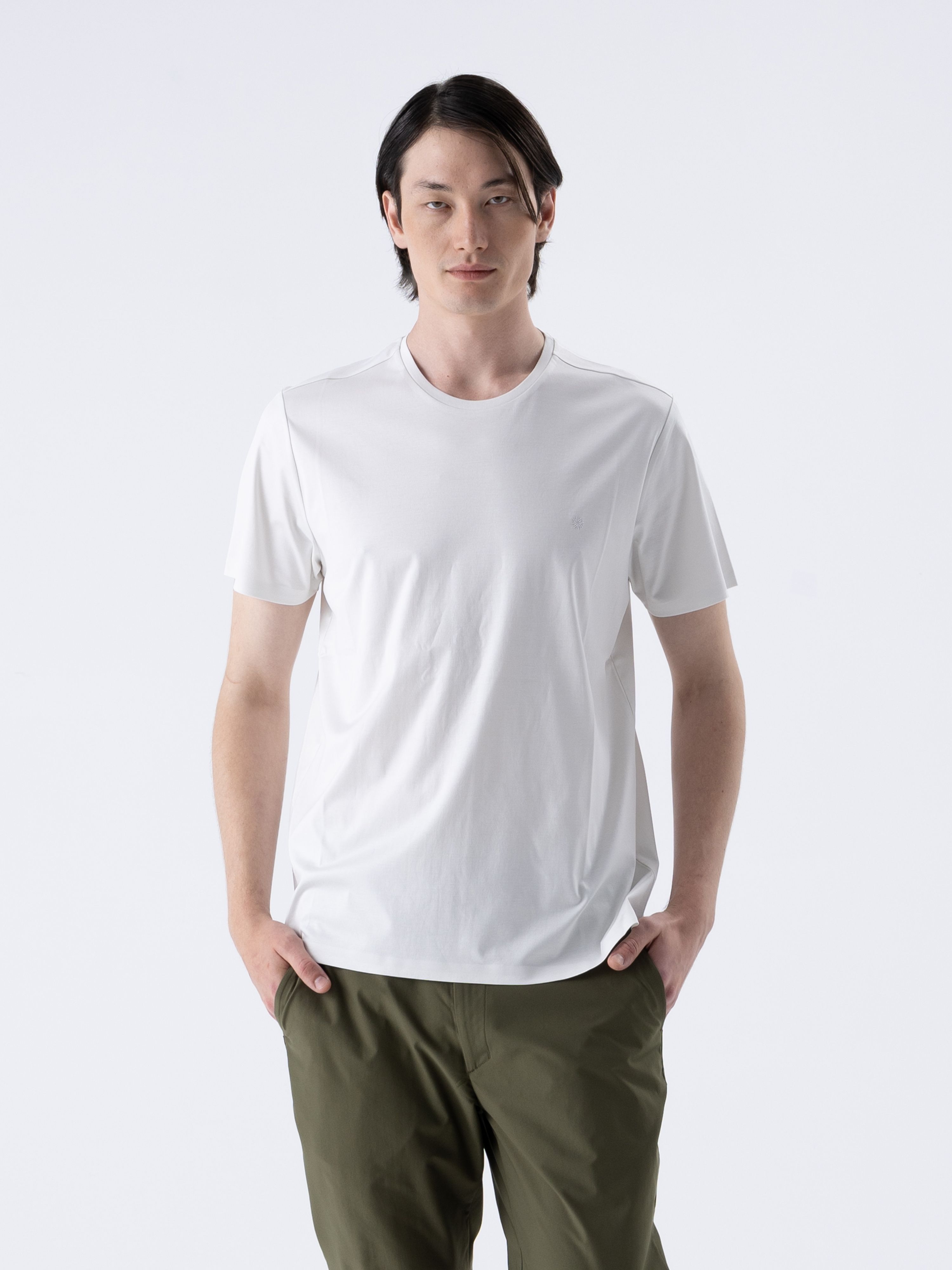 SUPER MERCERIZED SS TEE - WHITE