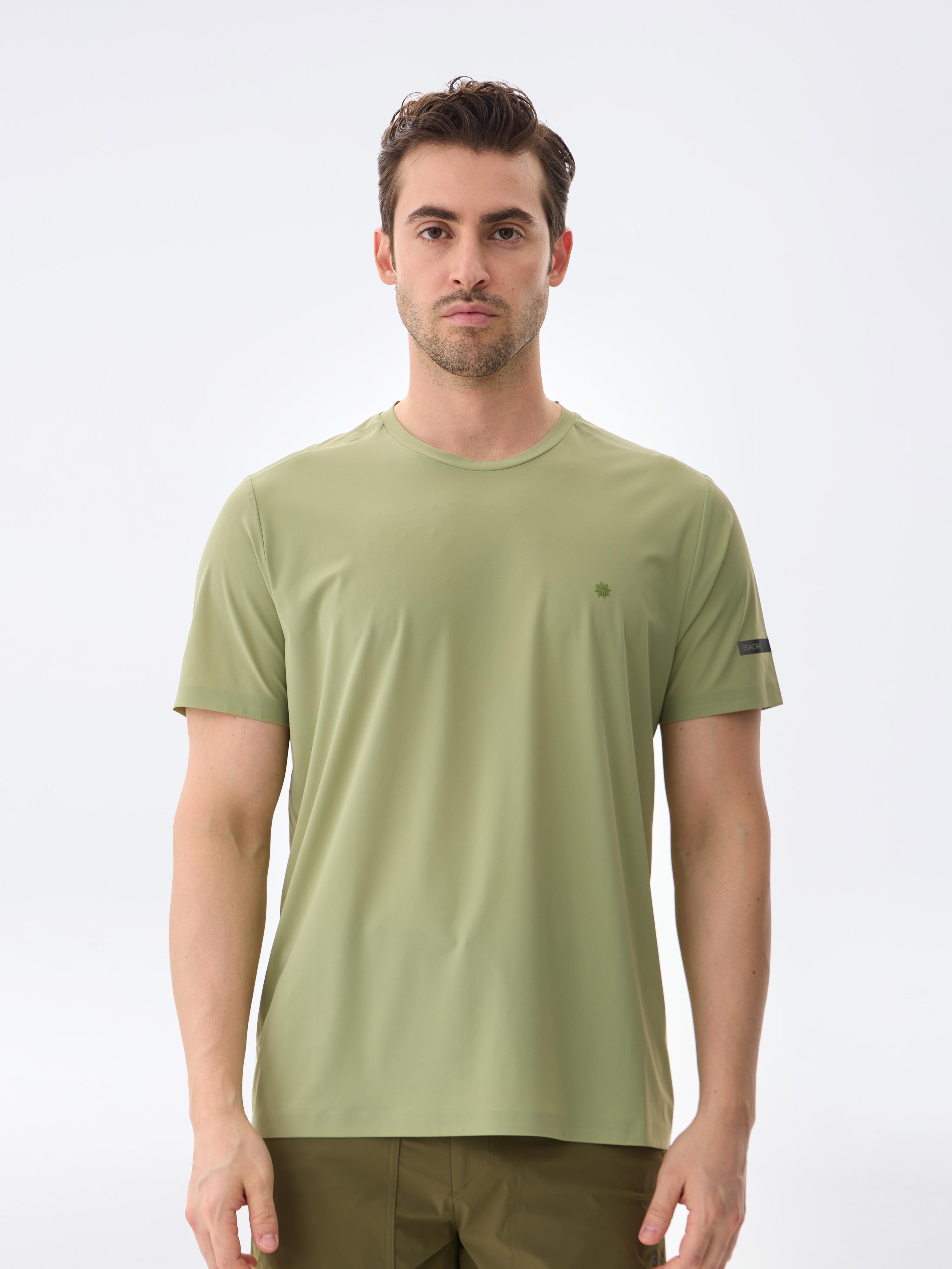 SUPER CREW KISA KOLLU TİŞÖRT - Lichen green