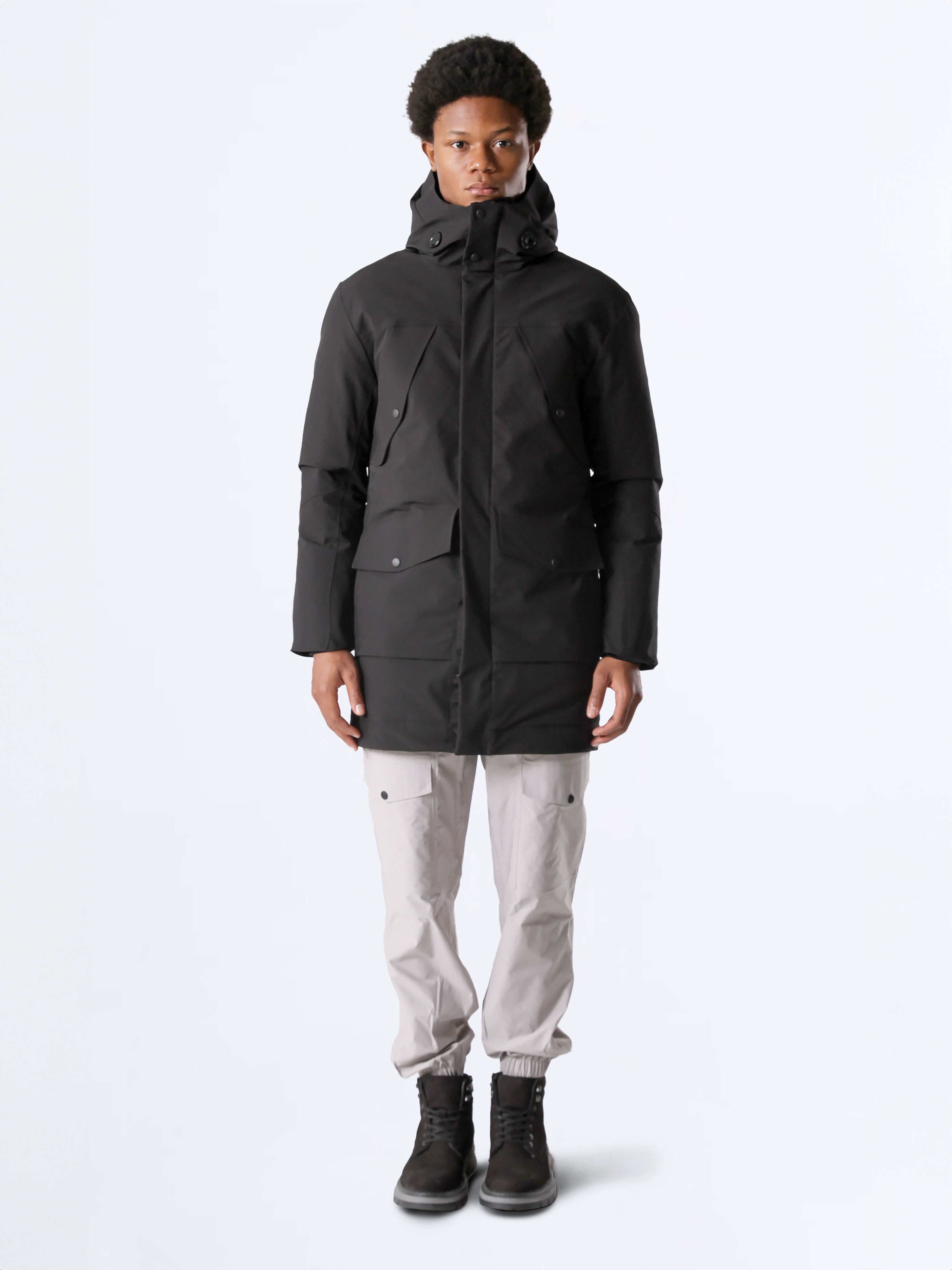 DOWN STORM KAZ TÜYÜ PARKA - BLACK ONYX