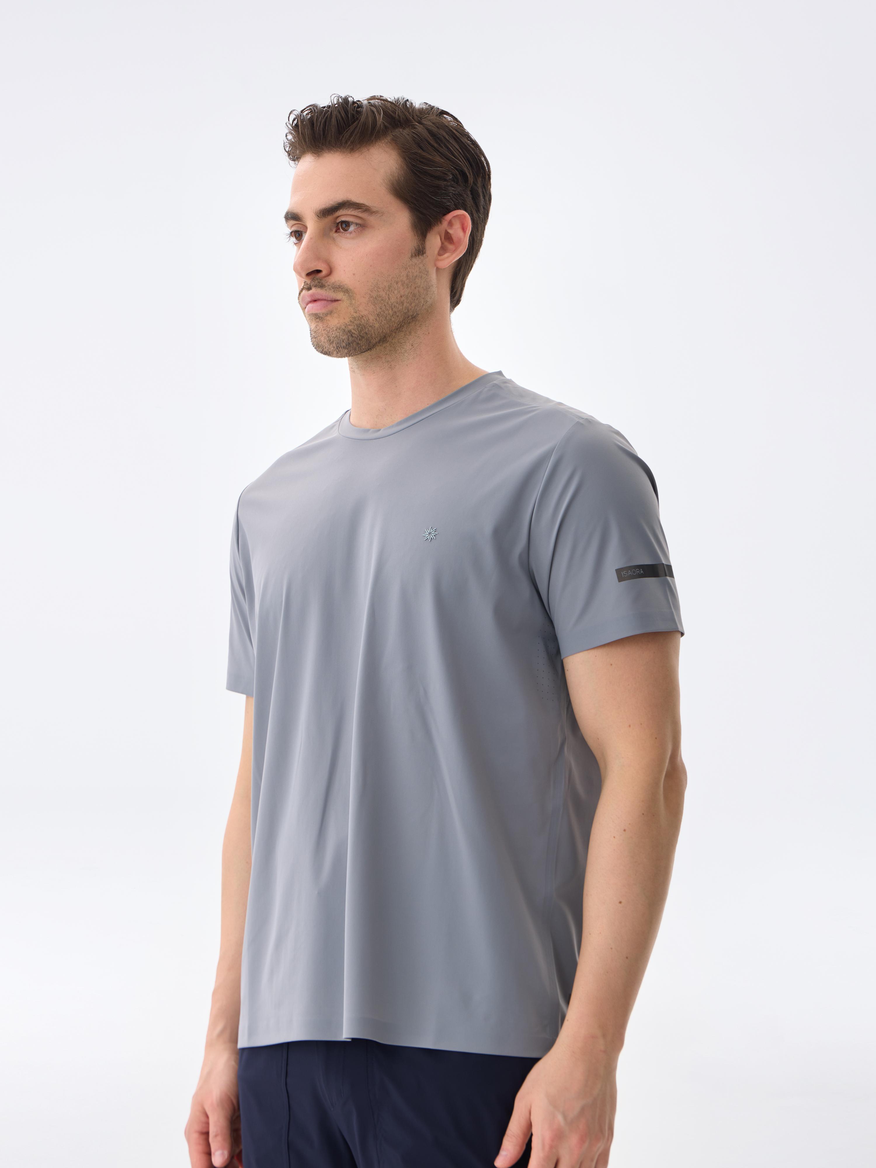 SUPER CREW KISA KOLLU TİŞÖRT - GREY