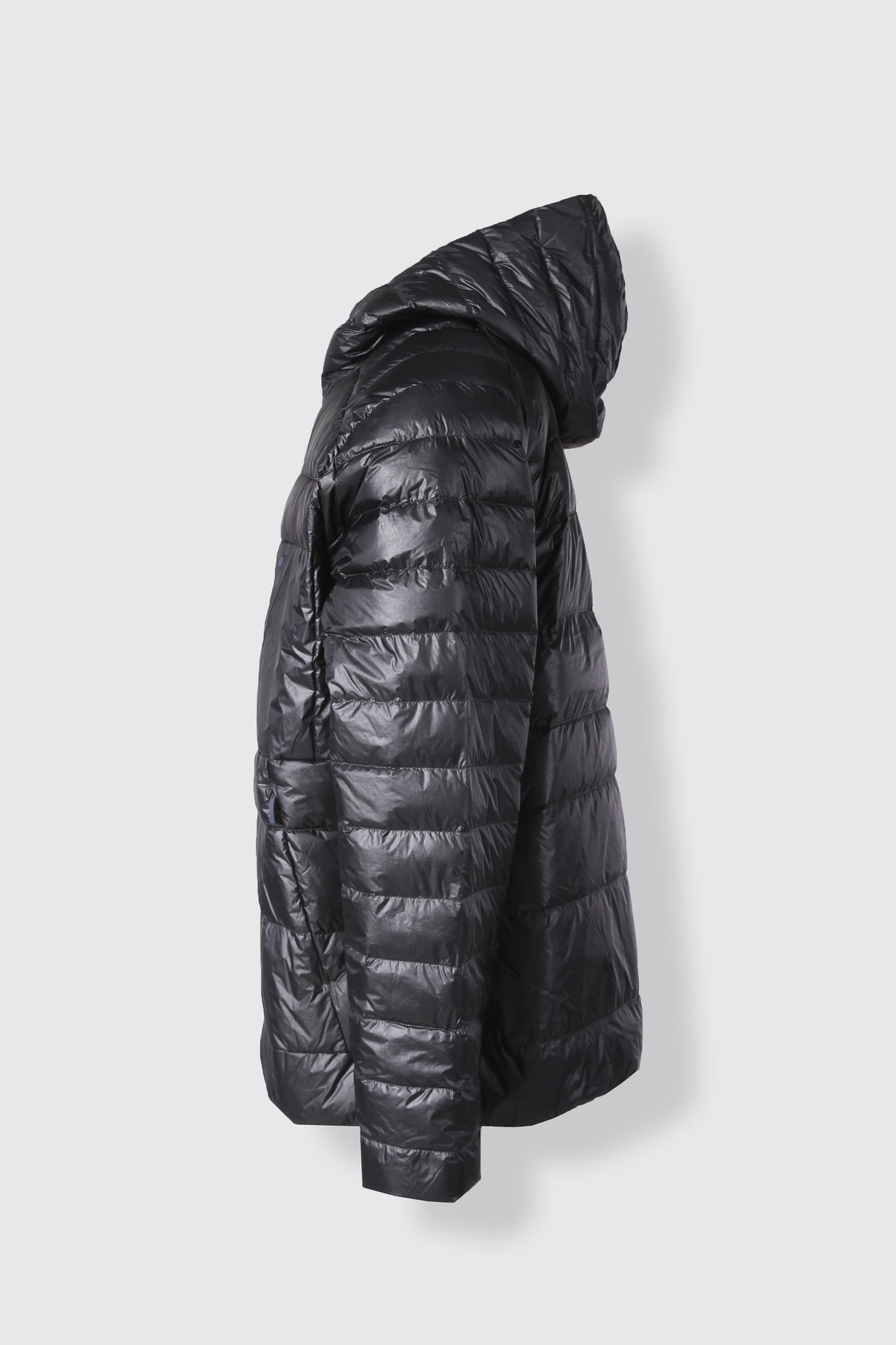 HOODED BOLD DOWN JACKET - NAVY