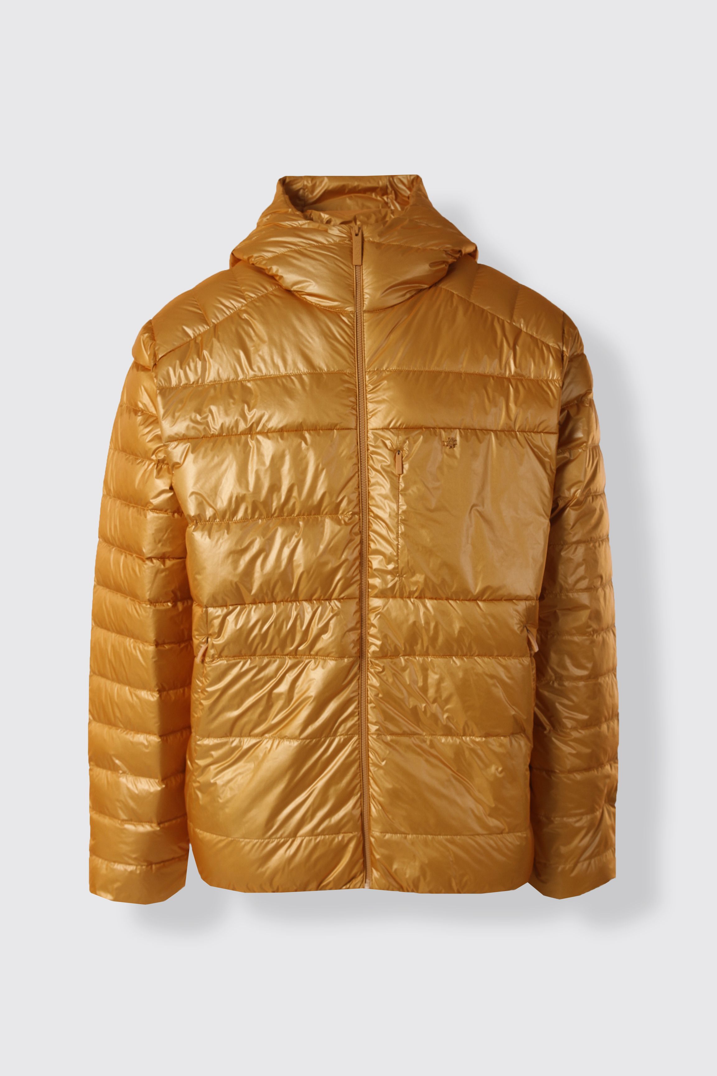 HOODED BOLD DOWN JACKET - RADIANT YELLOW