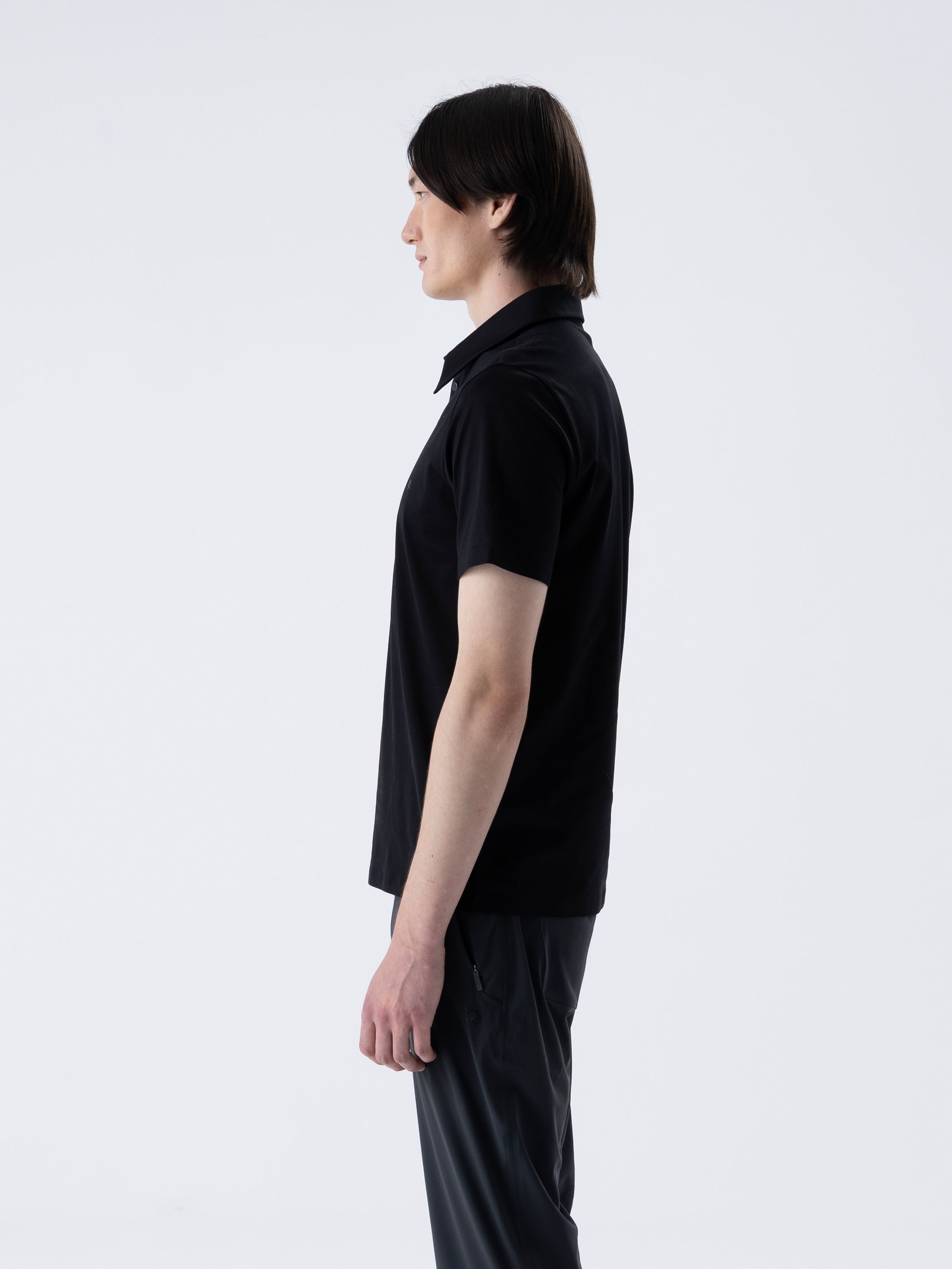 SUPER MERCERIZED LUX SS POLO - NERO BLACK