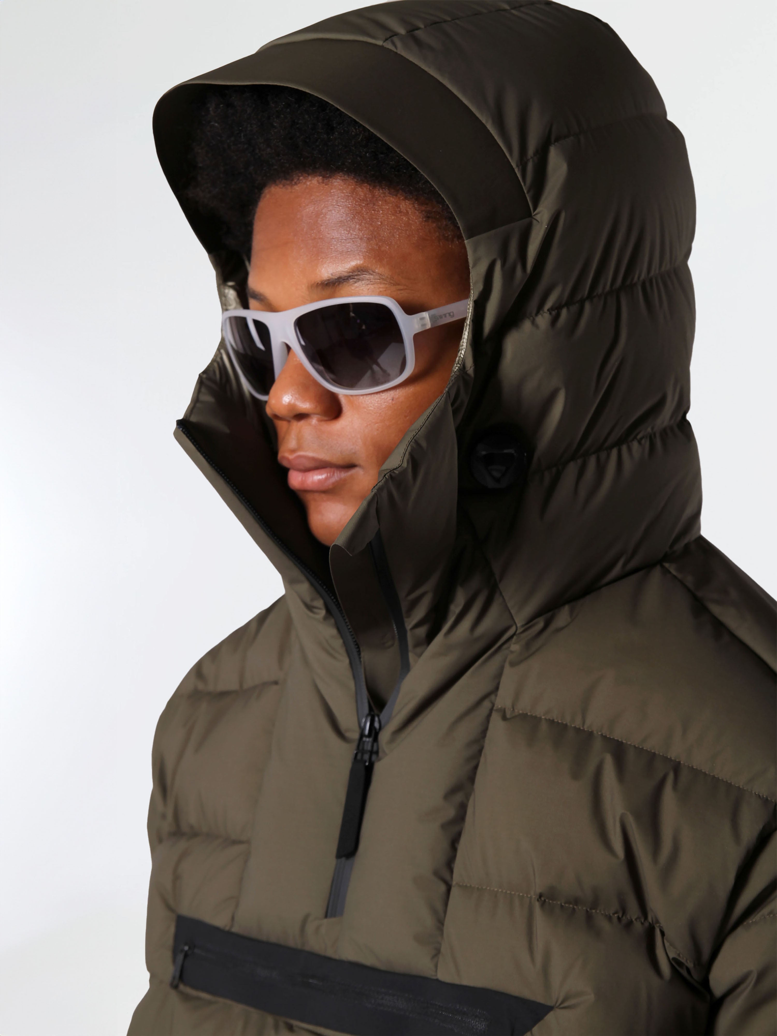 HALF ZIP VOYAGER DOWN JACKET