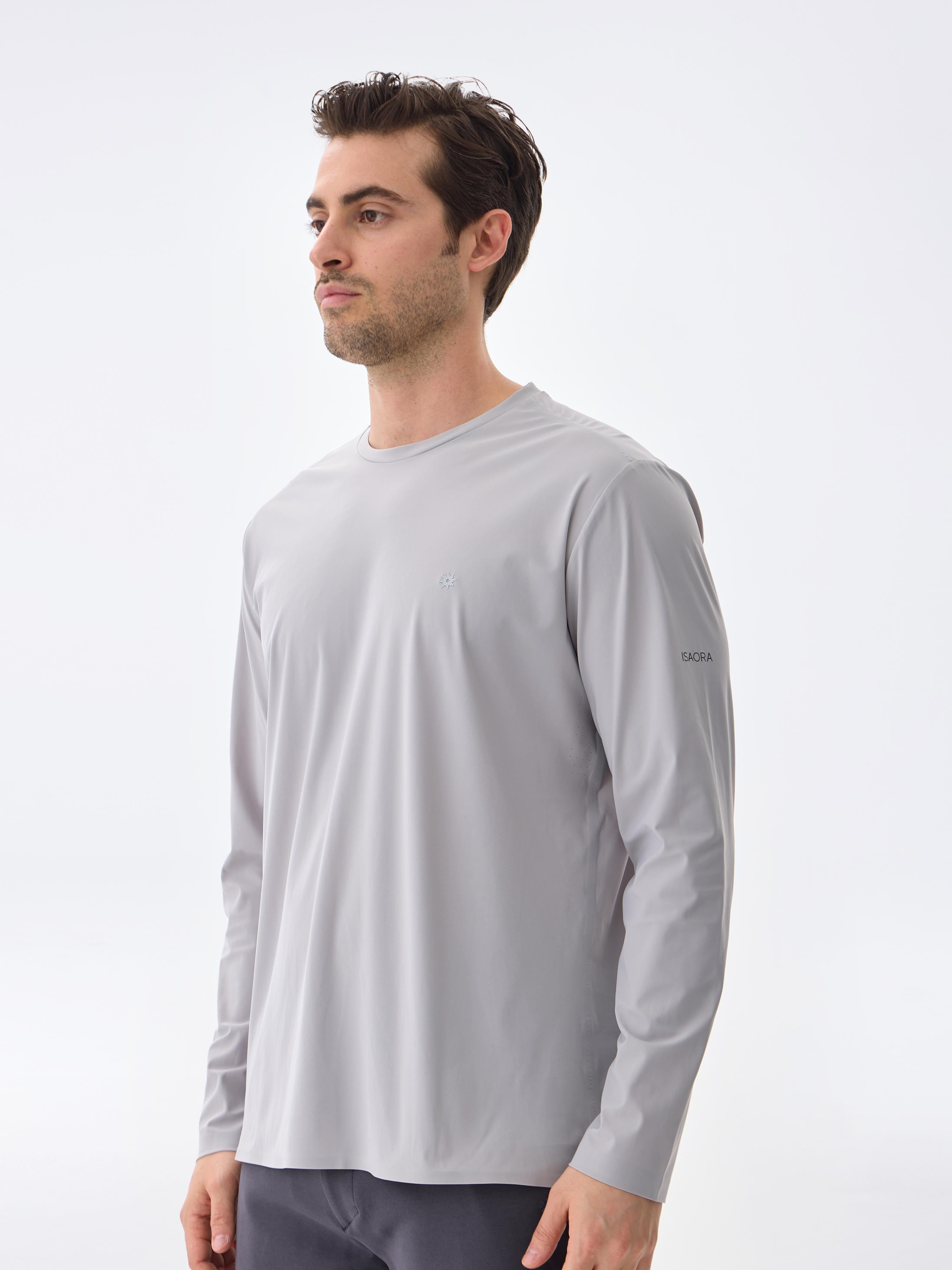 SUPER CREW UZUN KOLLU TİŞÖRT - ULTIMATE GREY