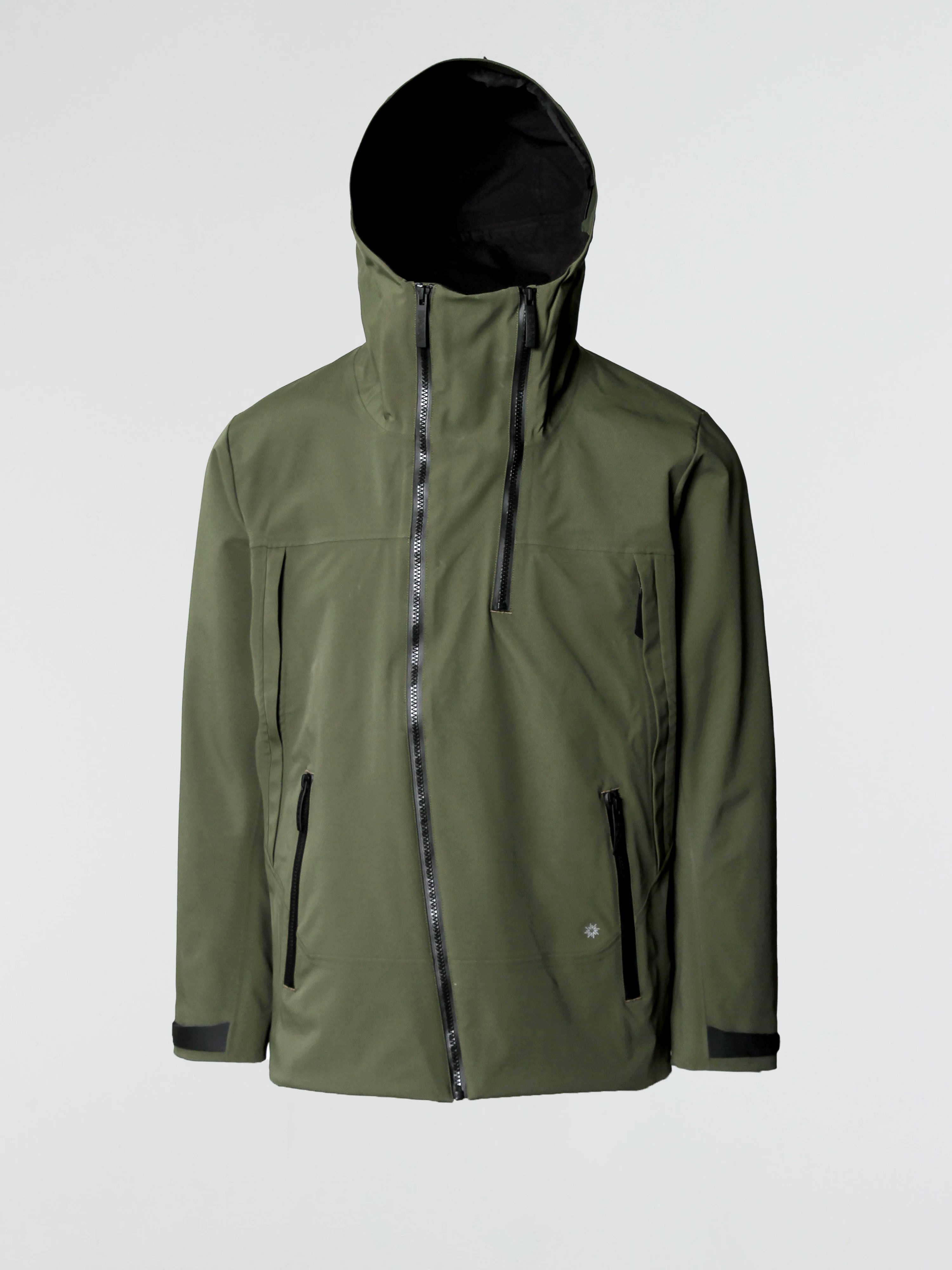 ASYM SHELL JACKET - OLIVE NIGHT