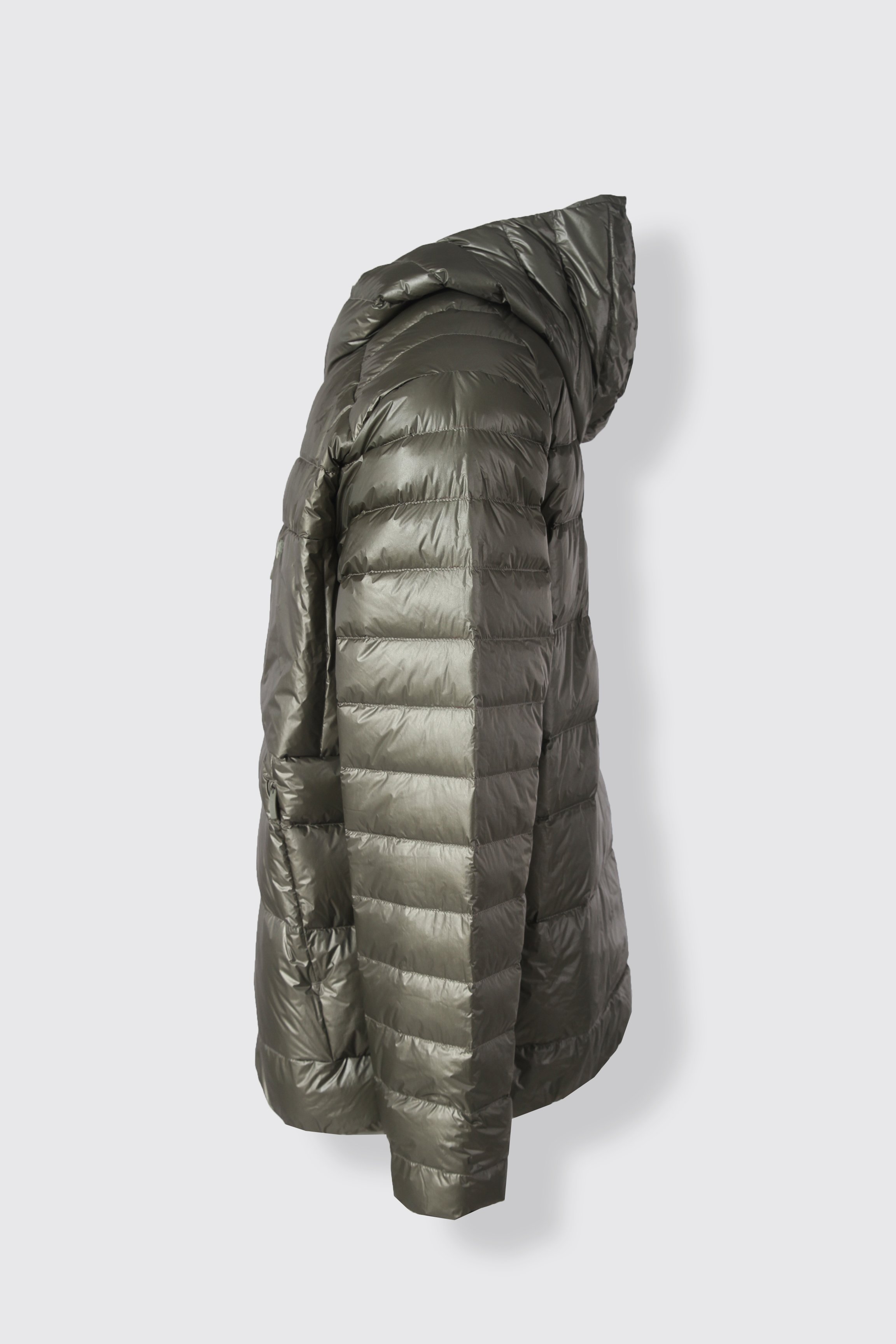 HOODED BOLD DOWN JACKET - LICHEN GREEN