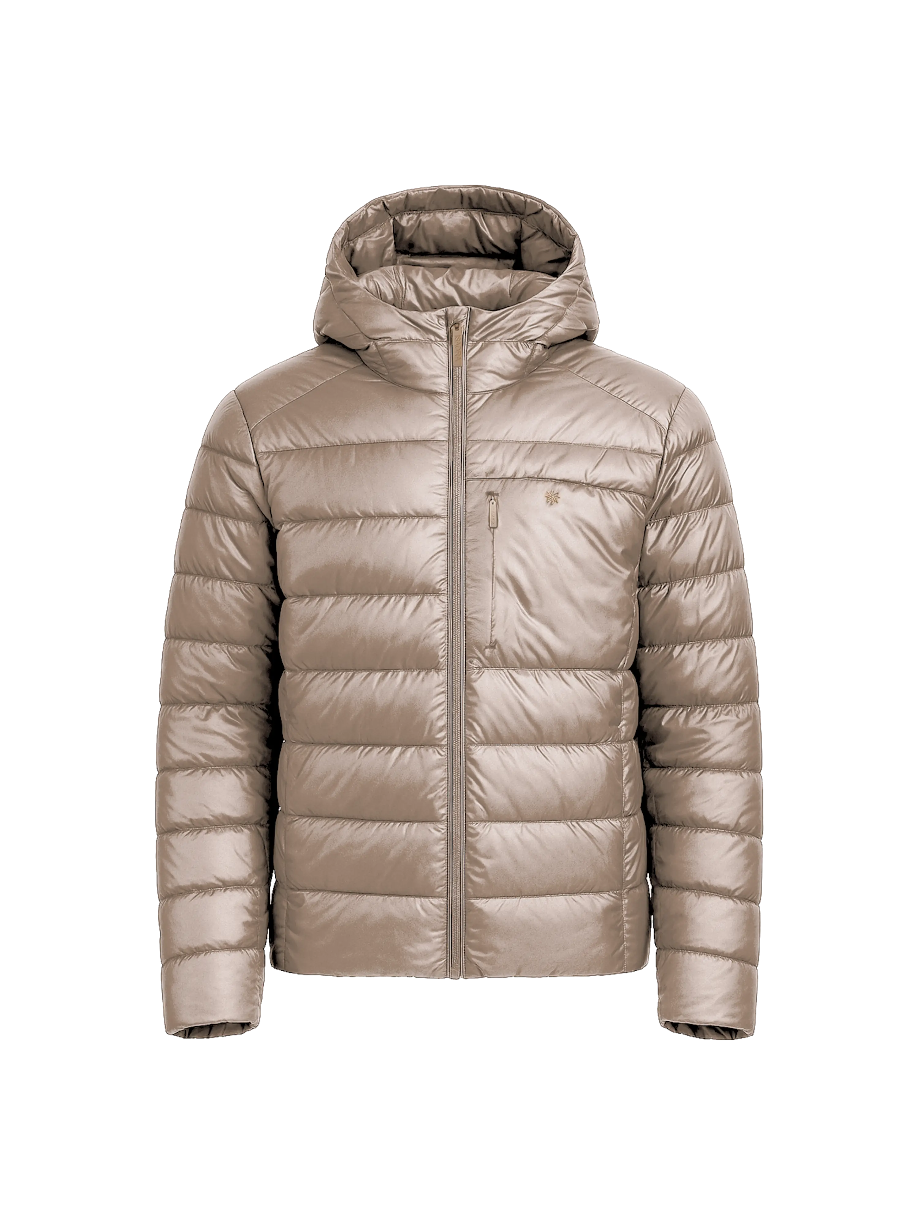 HOODED BOLD DOWN JACKET - TAILOR BEIGE