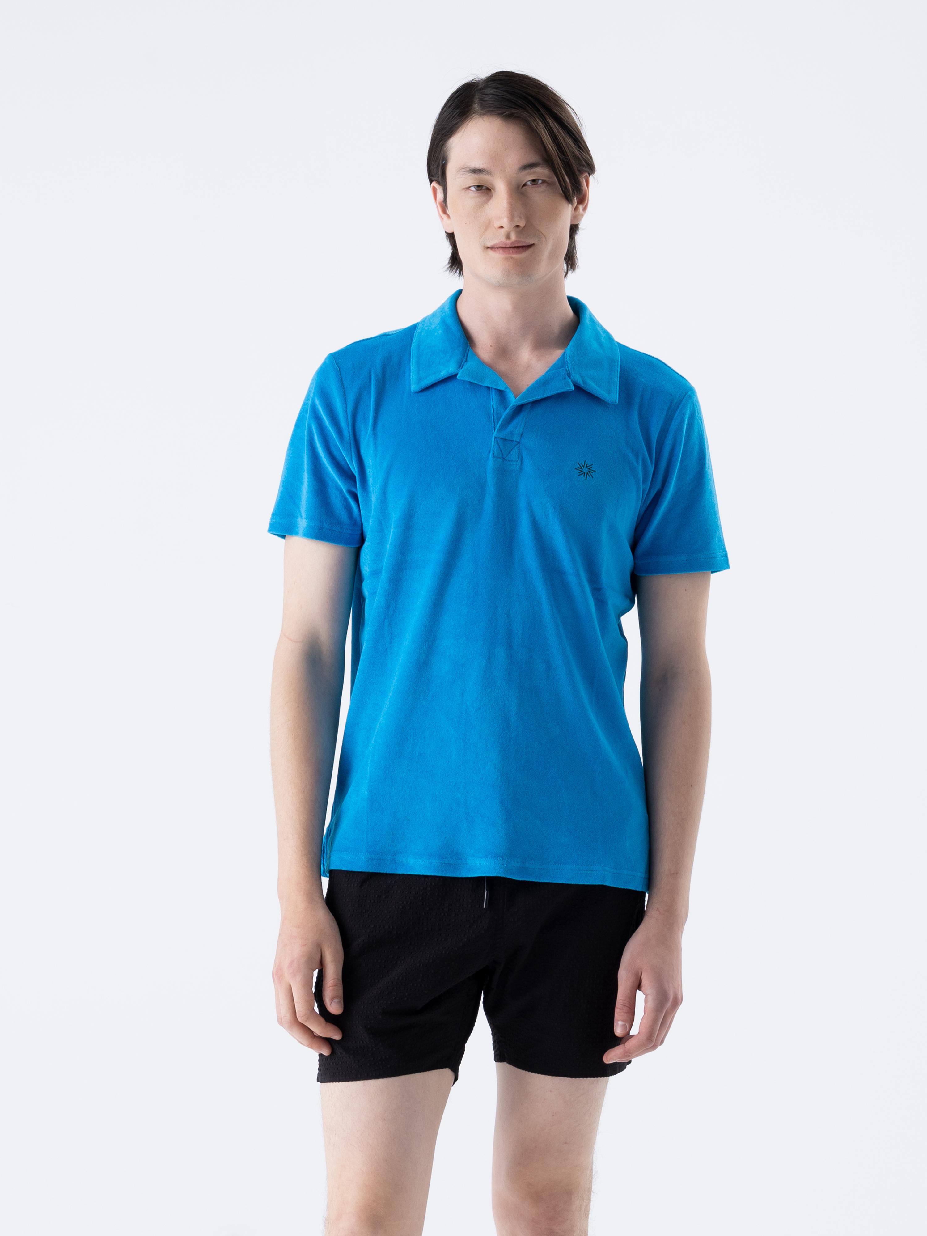 TOWEL COTTON POLO - BLUE
