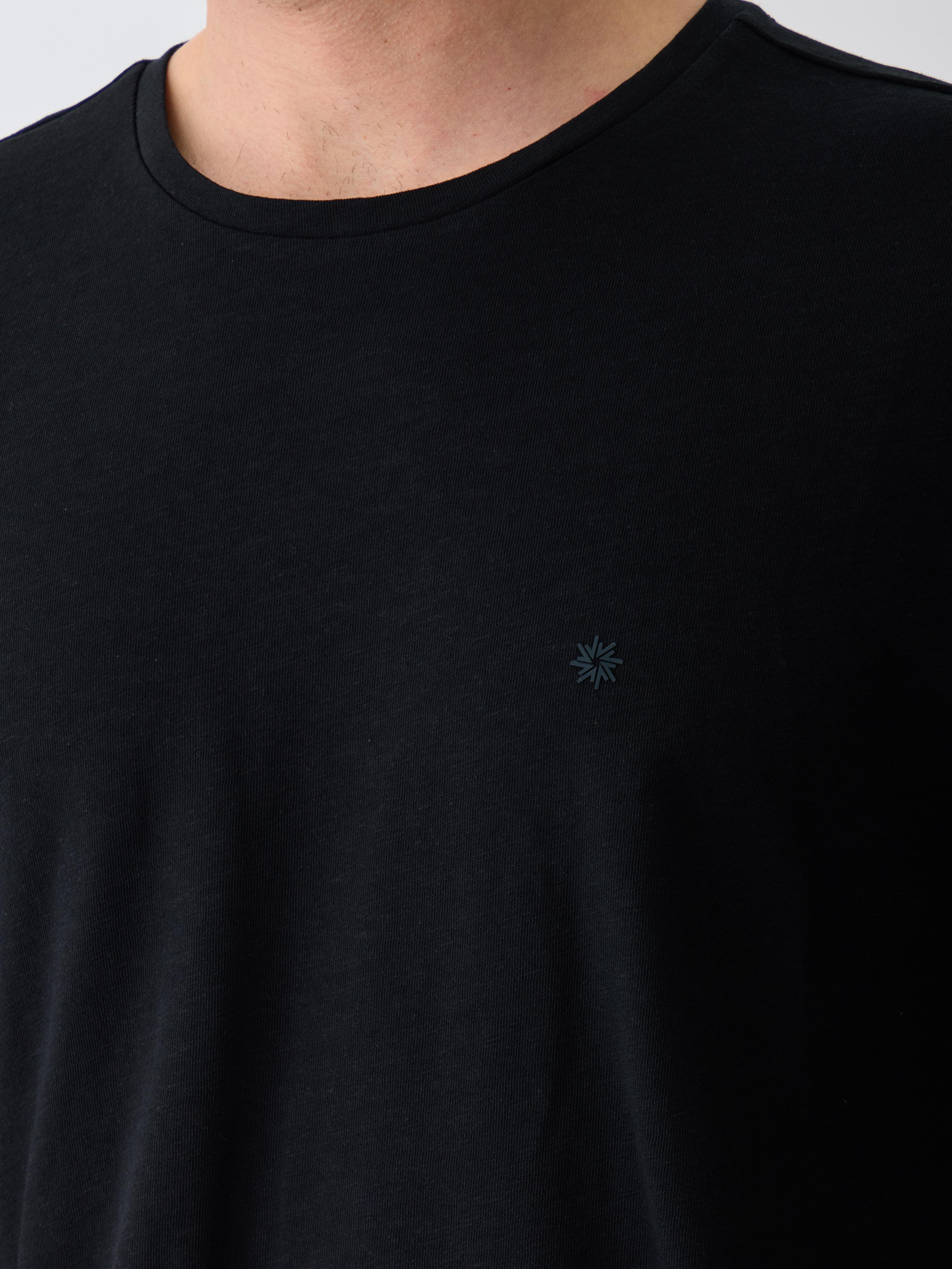 AUTHENTIC SLUB JERSEY TEE - NERO BLACK