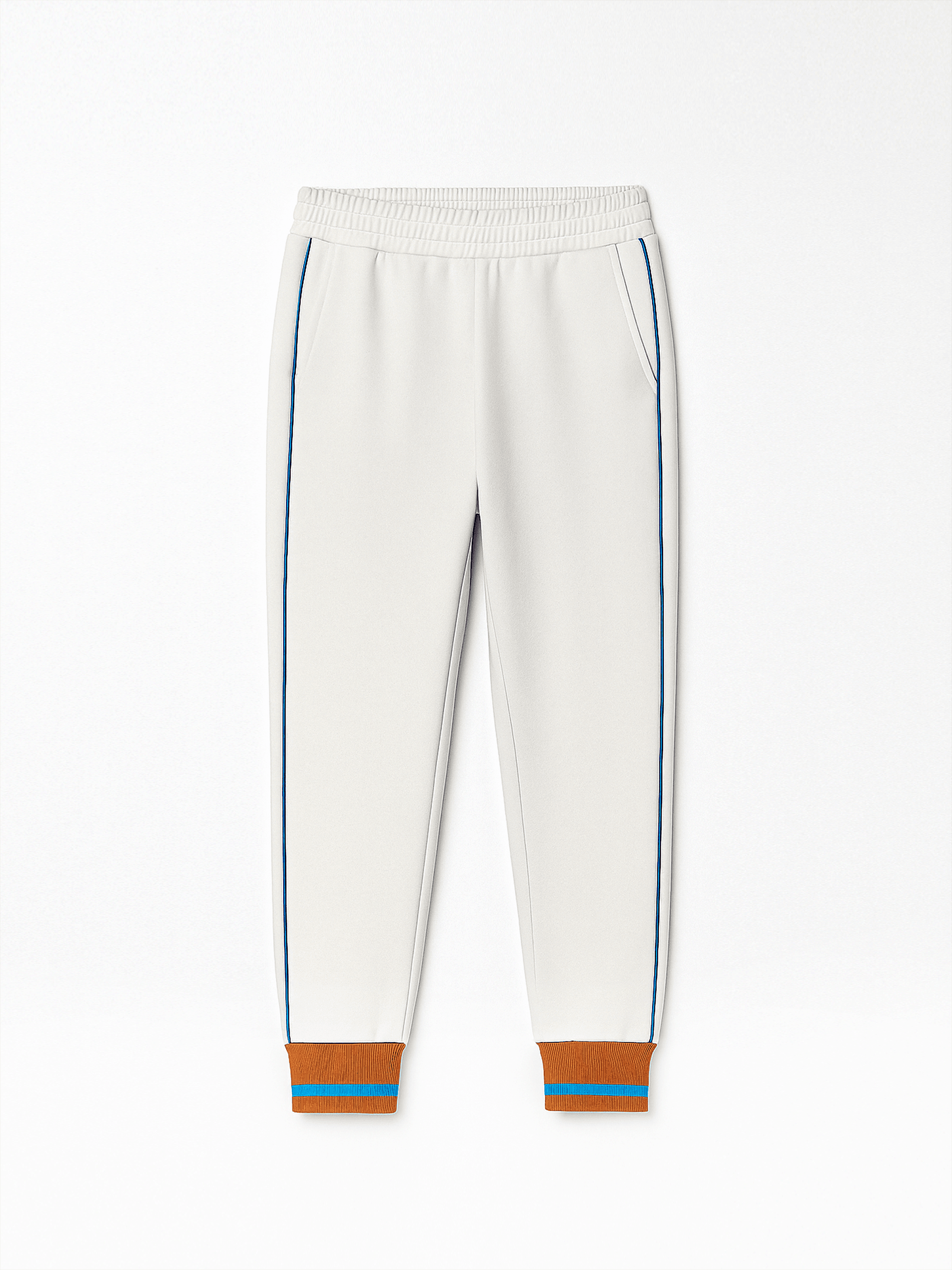 RIB PANT - WHITE