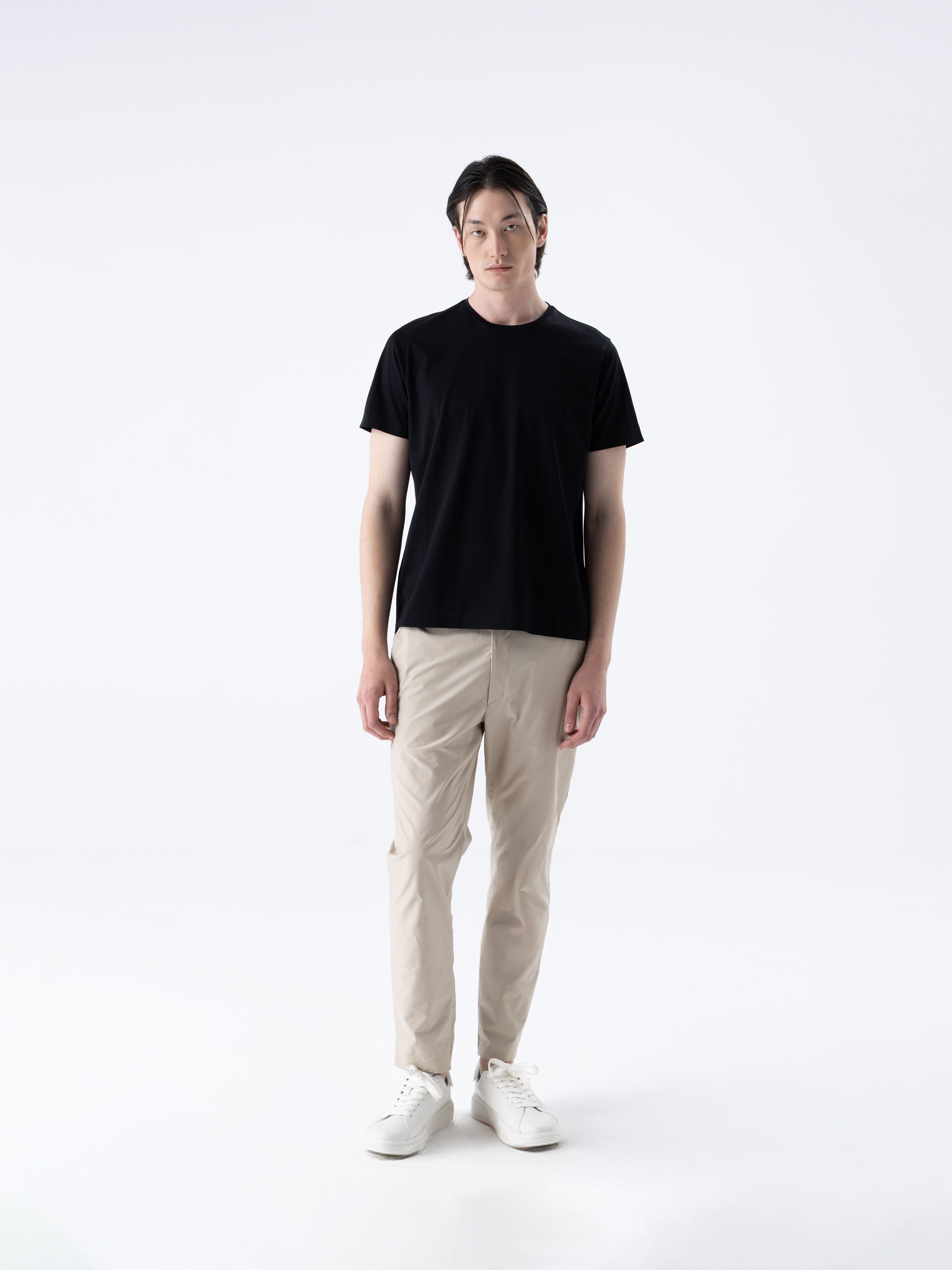 SUPER FINE MERCERIZED TSHIRT - NERO BLACK