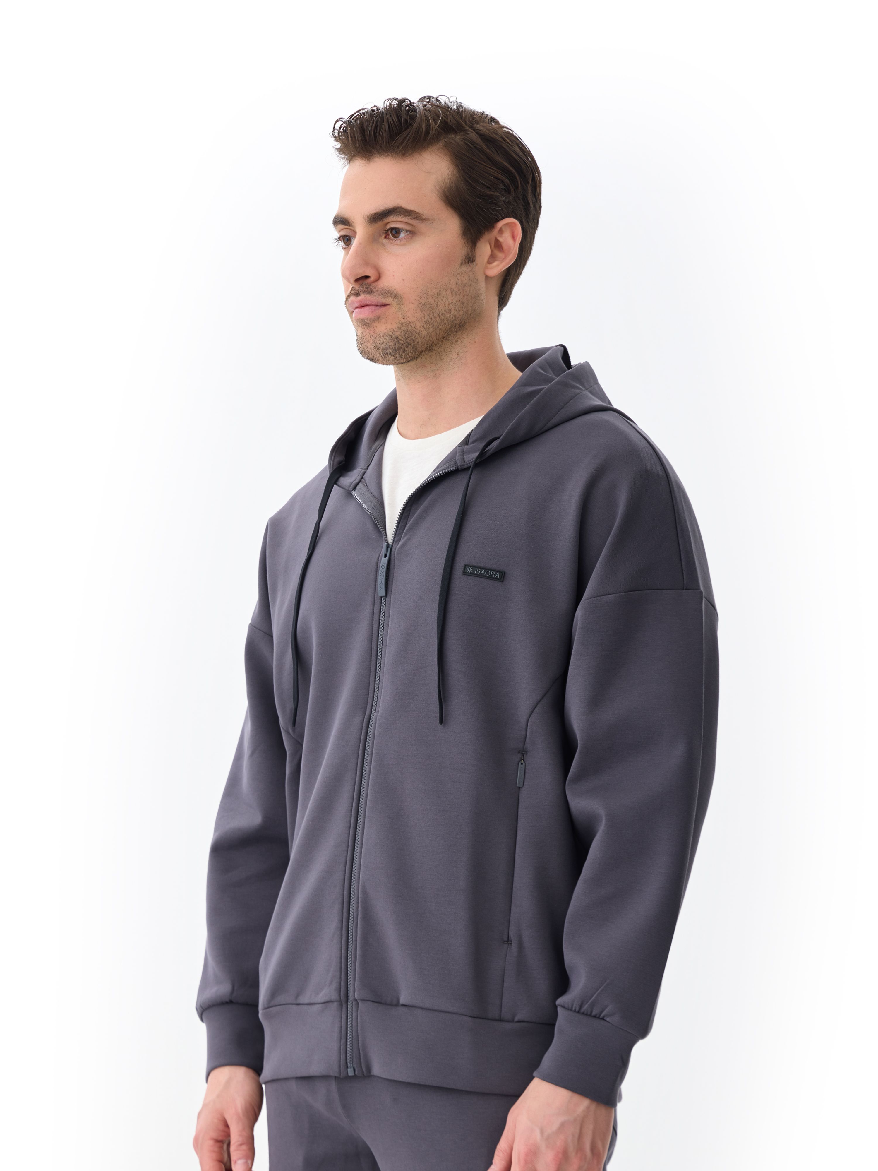 GIZA COTTON SWEAT - DARK GREY