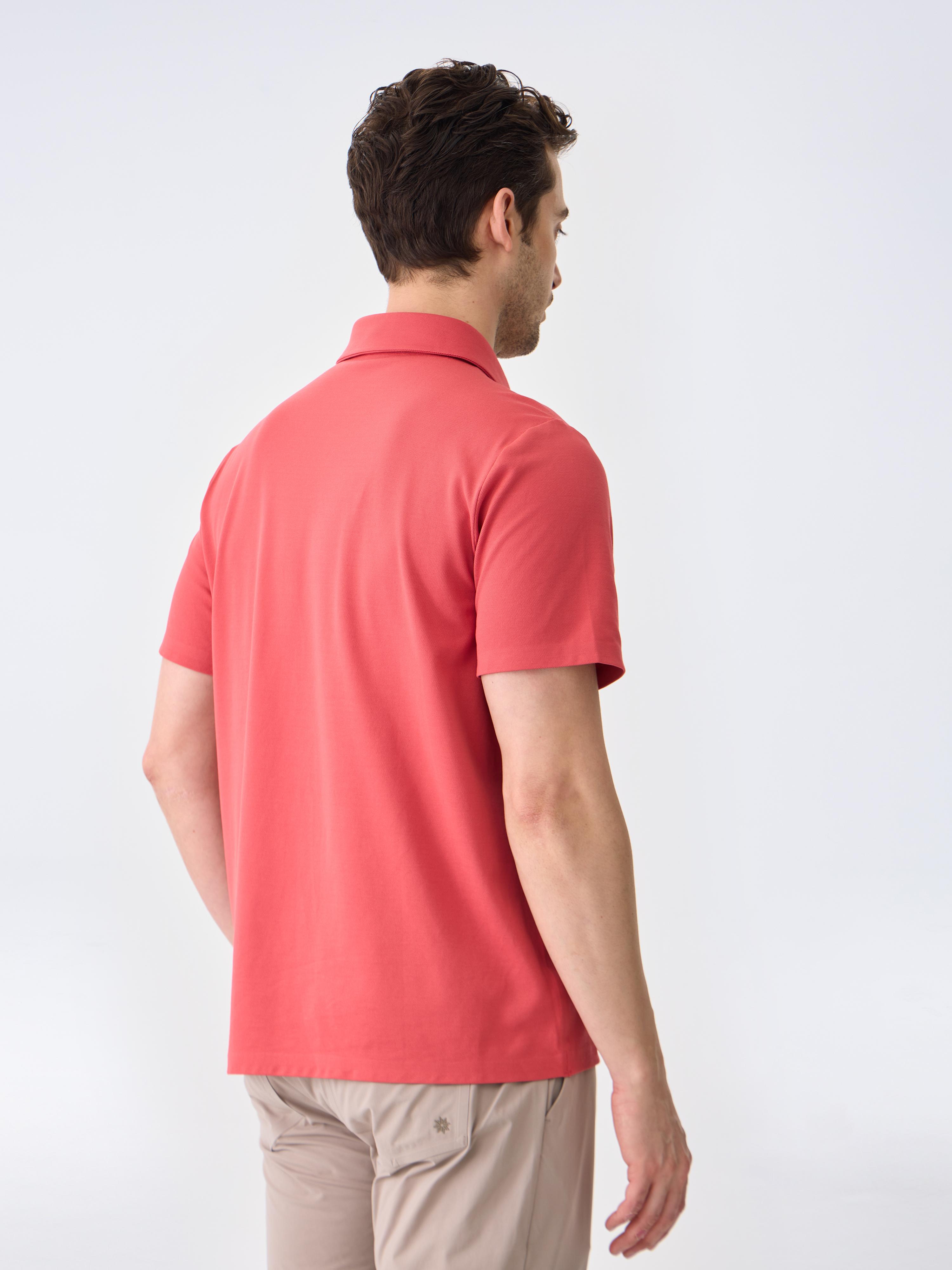ALL DAY POLO - POWDER RED