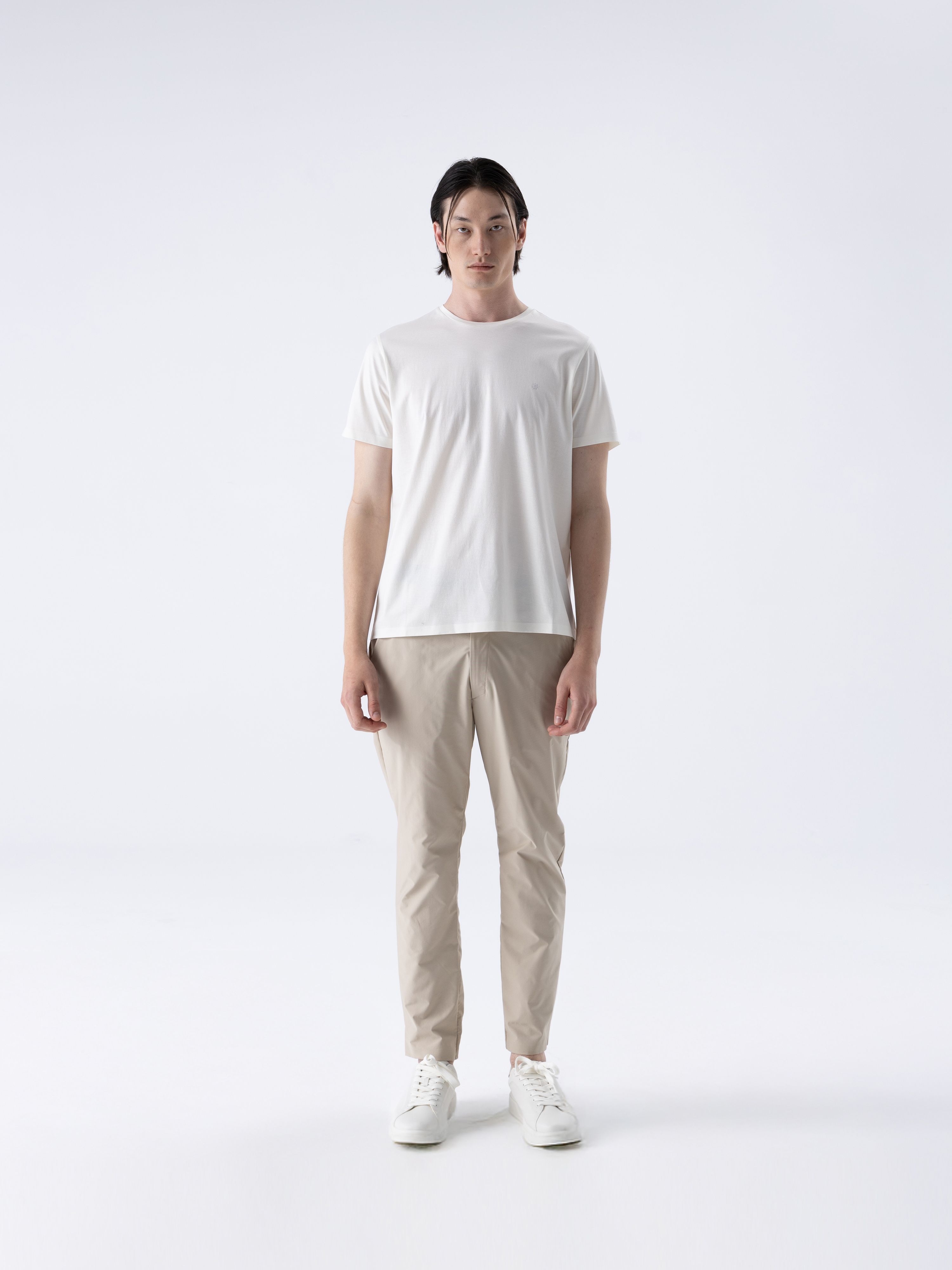 SUPER FINE MERCERIZED TSHIRT - WHITE