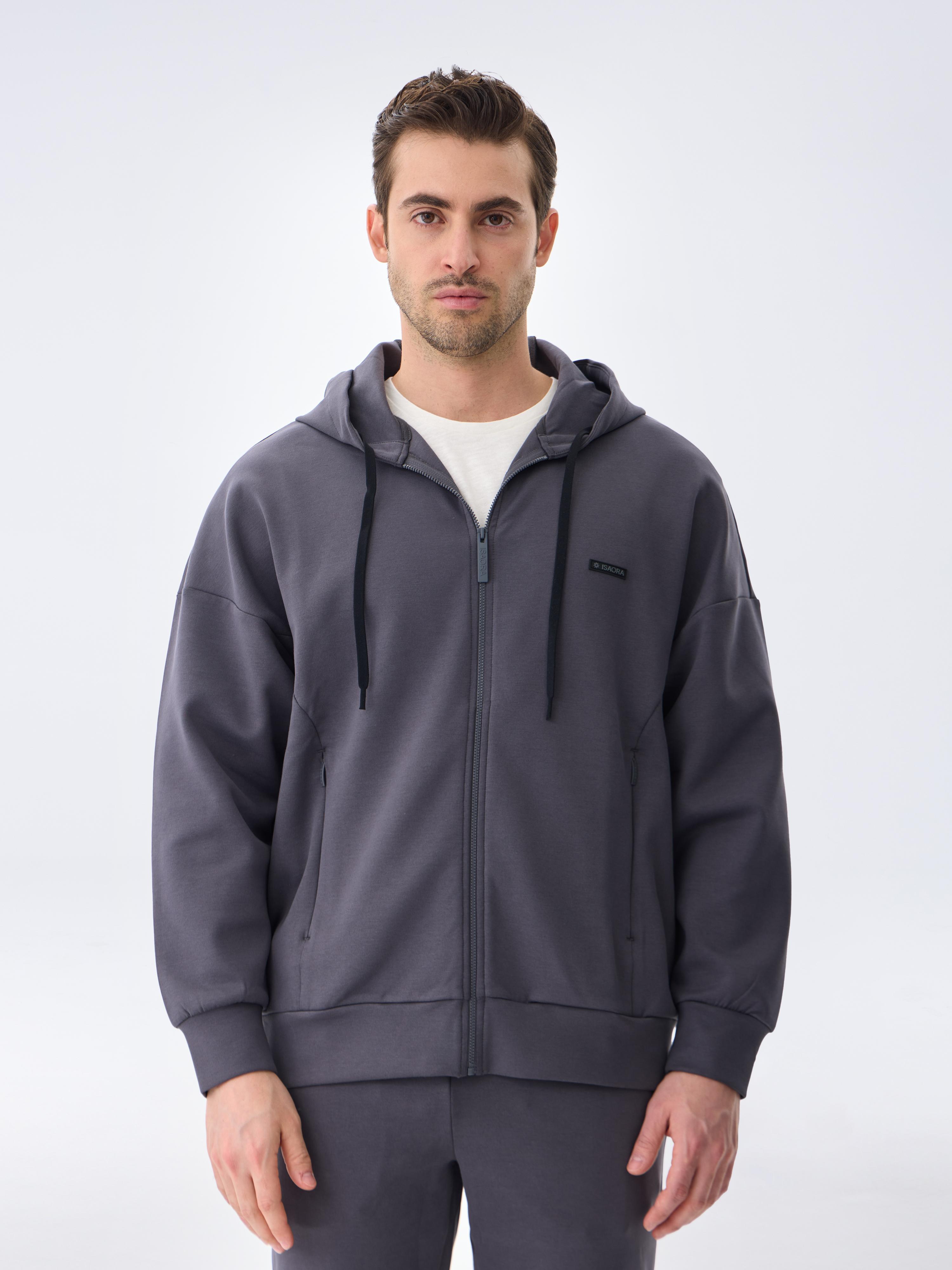 GIZA COTTON SWEAT - DARK GREY