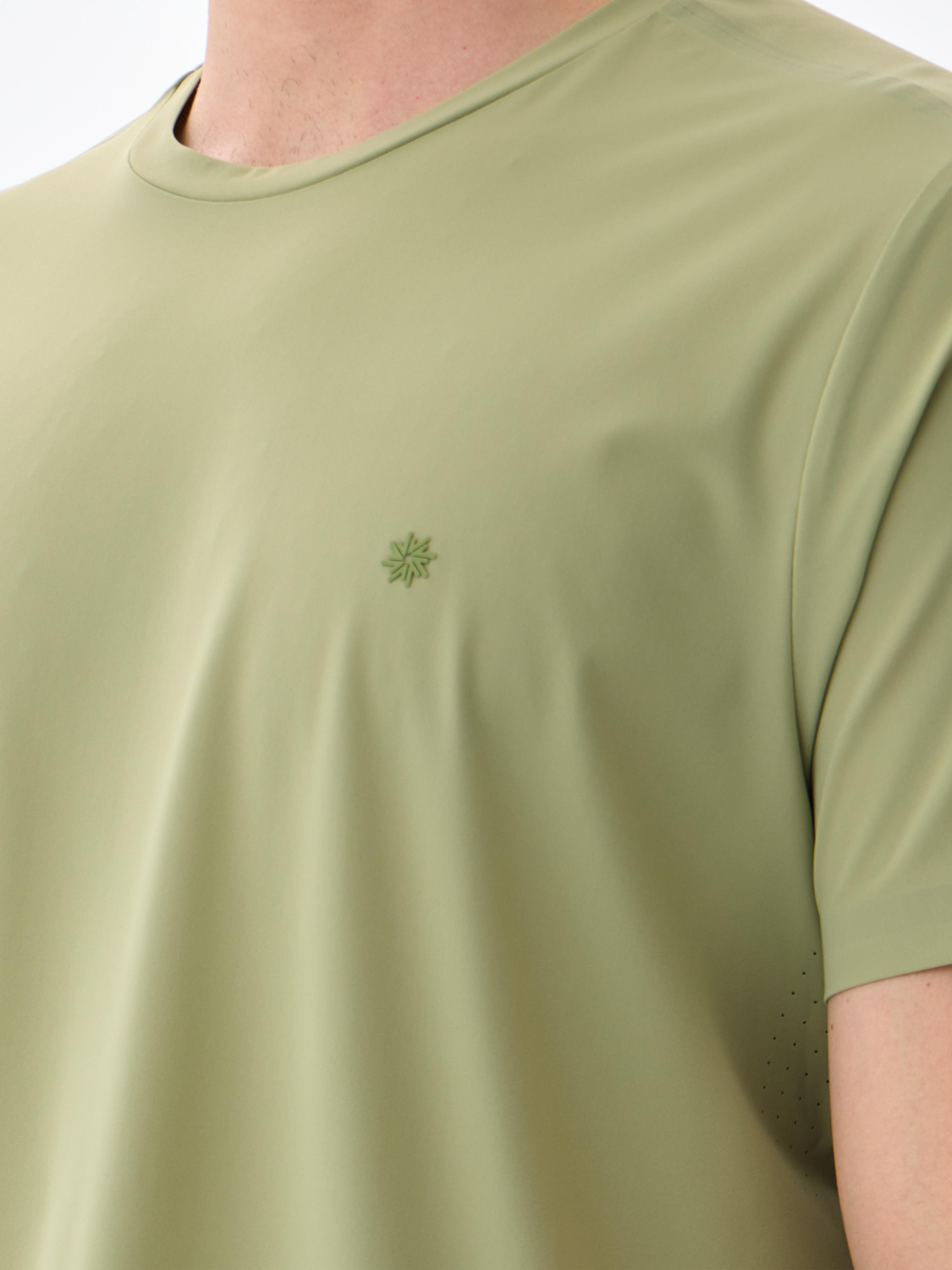 SUPER CREW KISA KOLLU TİŞÖRT - Lichen green