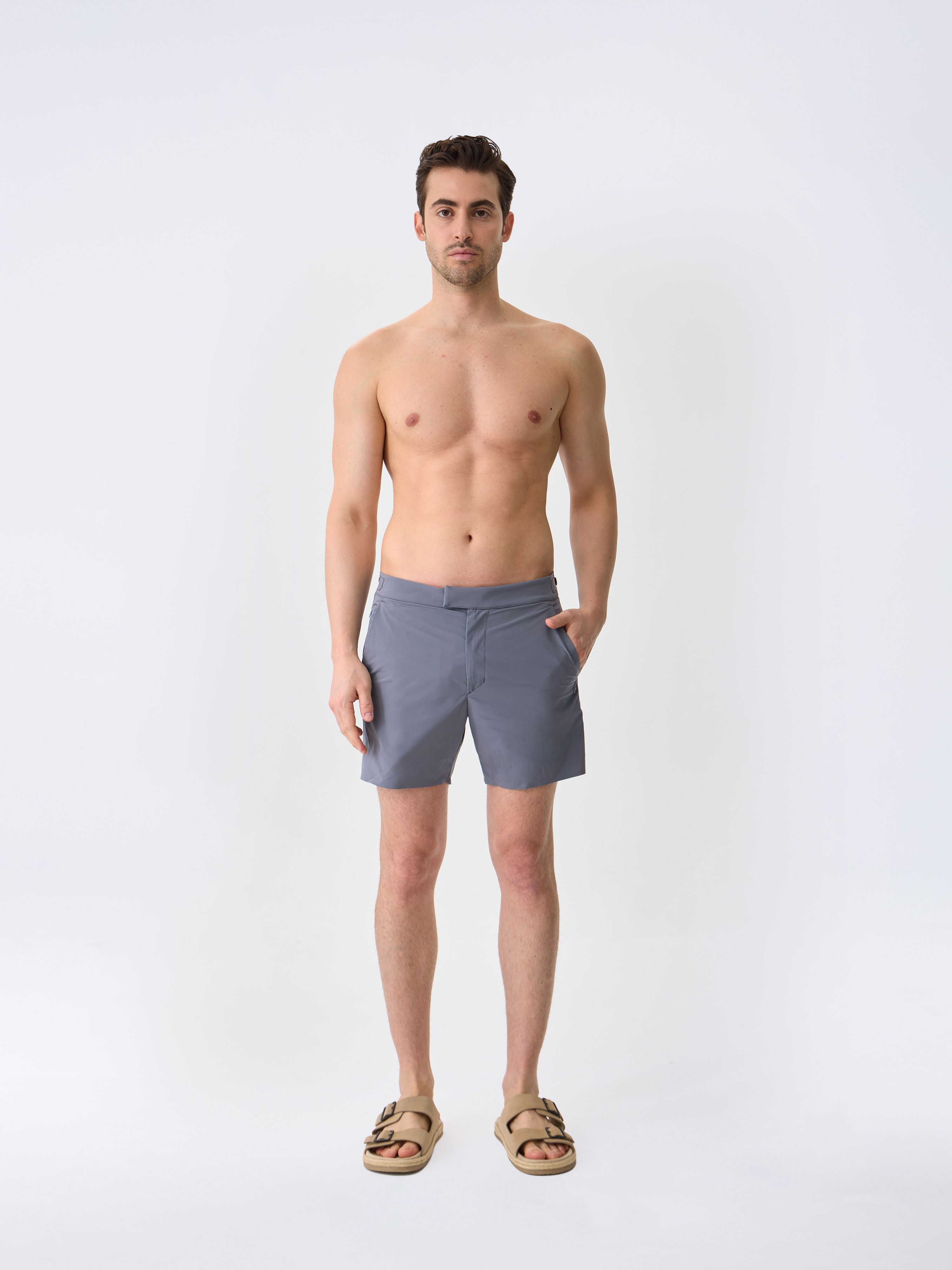LINDA U SWIM TRUNK - NARDO GREY