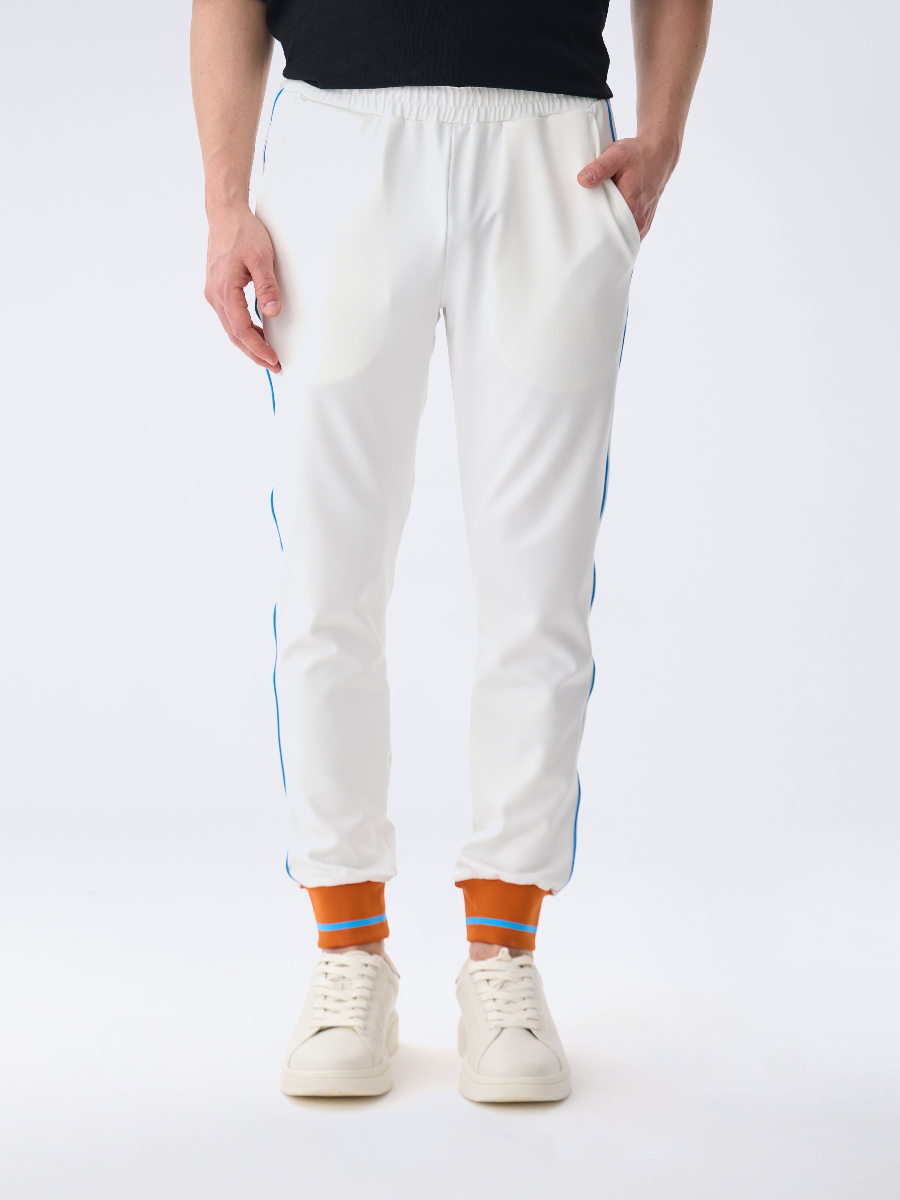 RIB PANT - WHITE