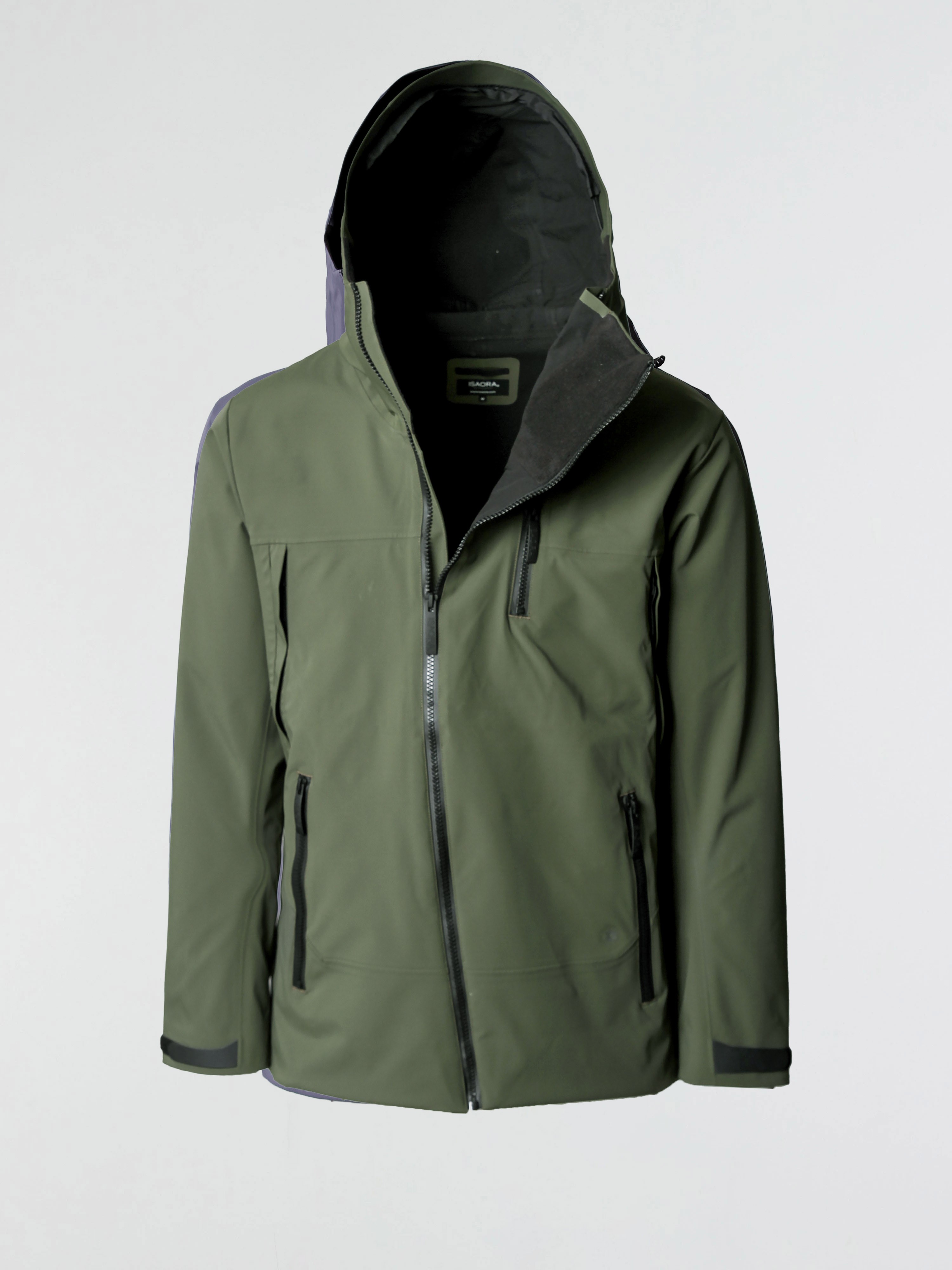 ASYM SHELL JACKET - OLIVE NIGHT