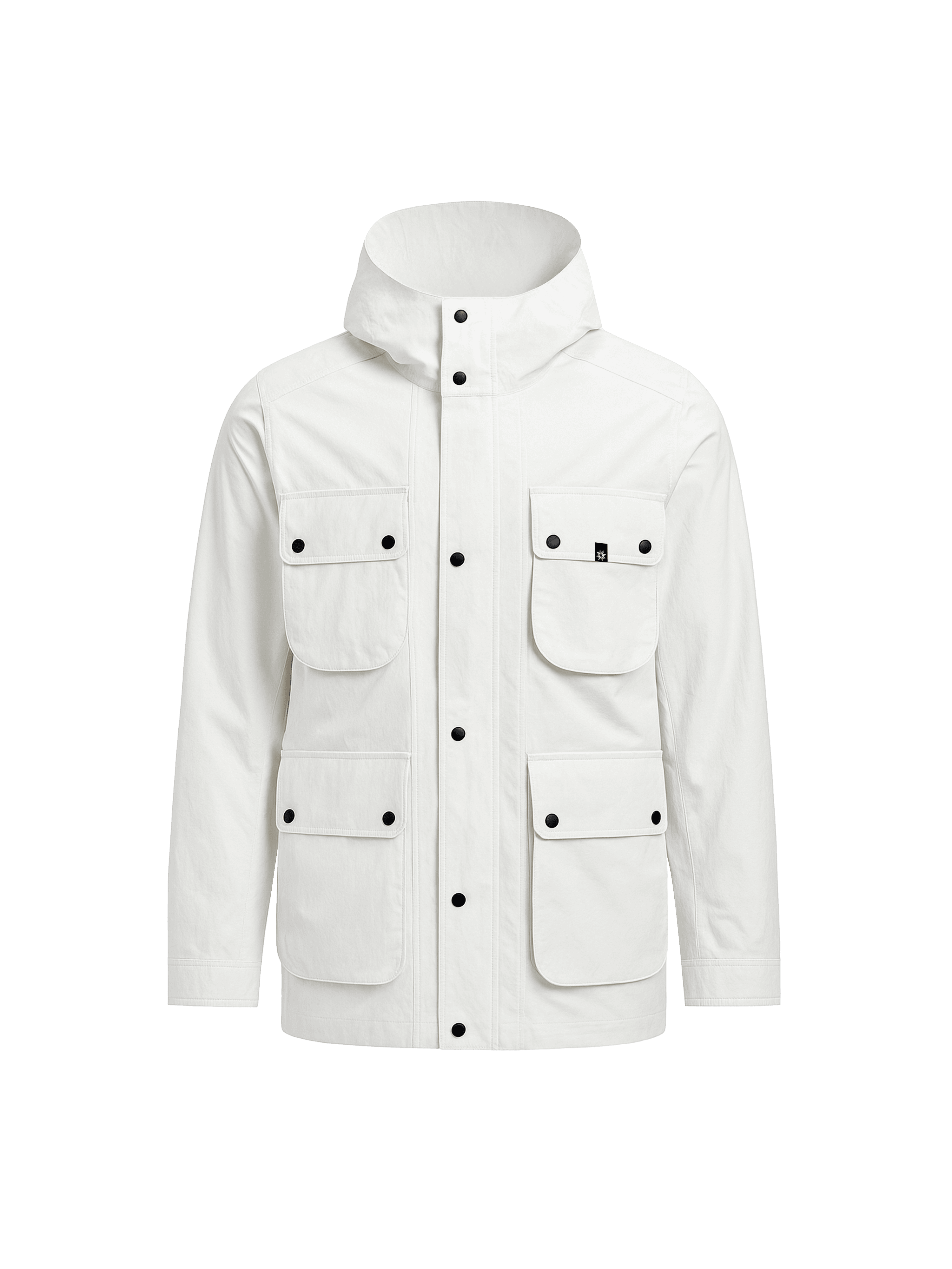 MOTO WINDBREAKER JACKET - SUBTLE WHITE