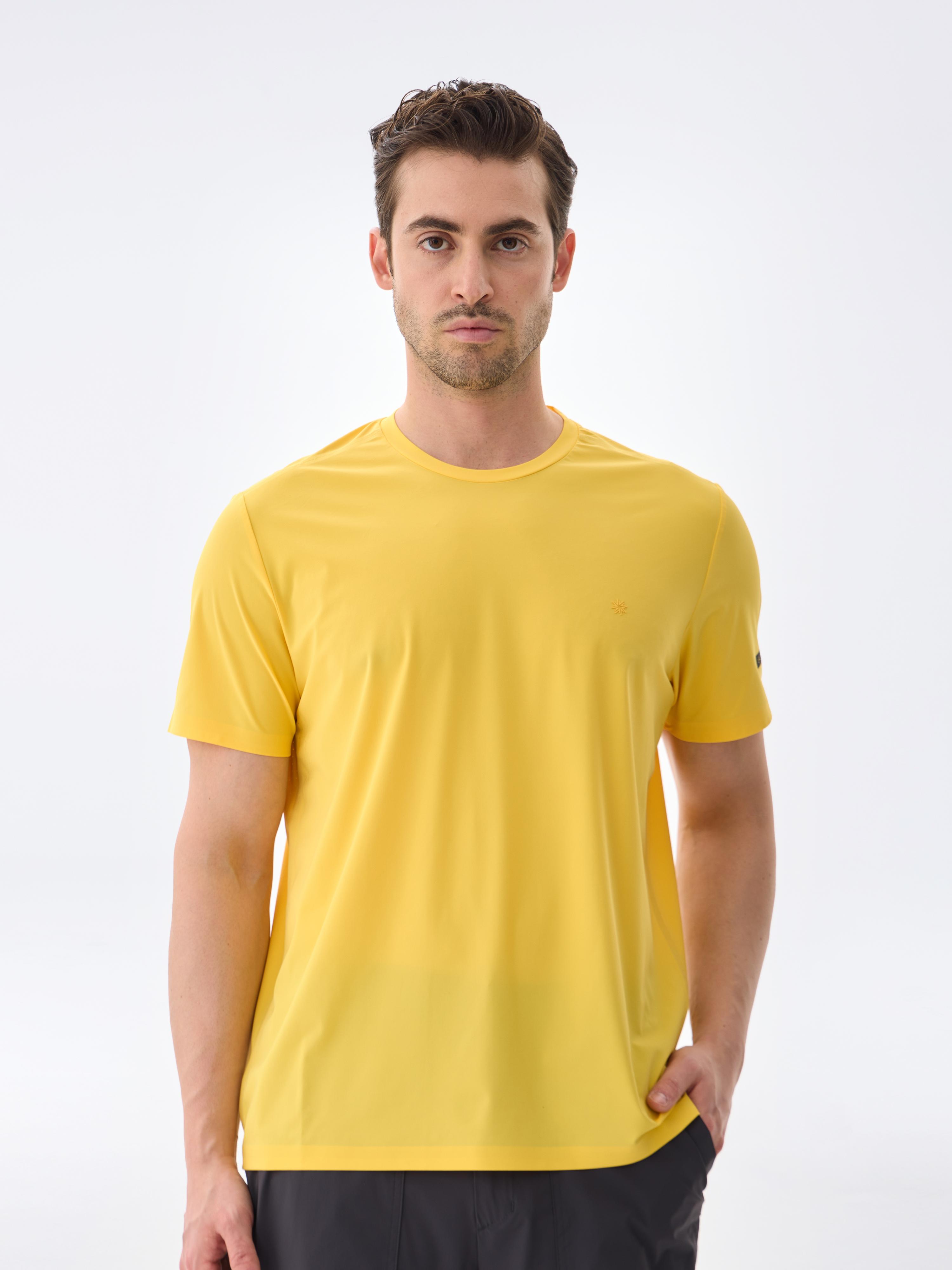 SUPER CREW KISA KOLLU TİŞÖRT - YELLOW
